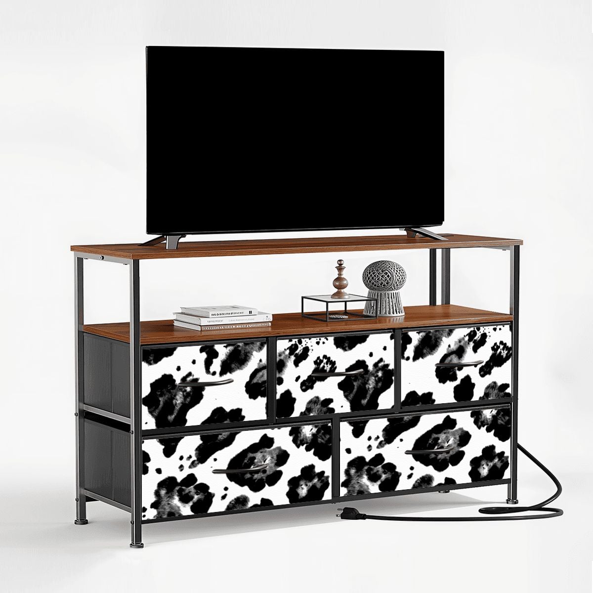 5Drawer TV Stand Dresser 22cloudedleopardaop