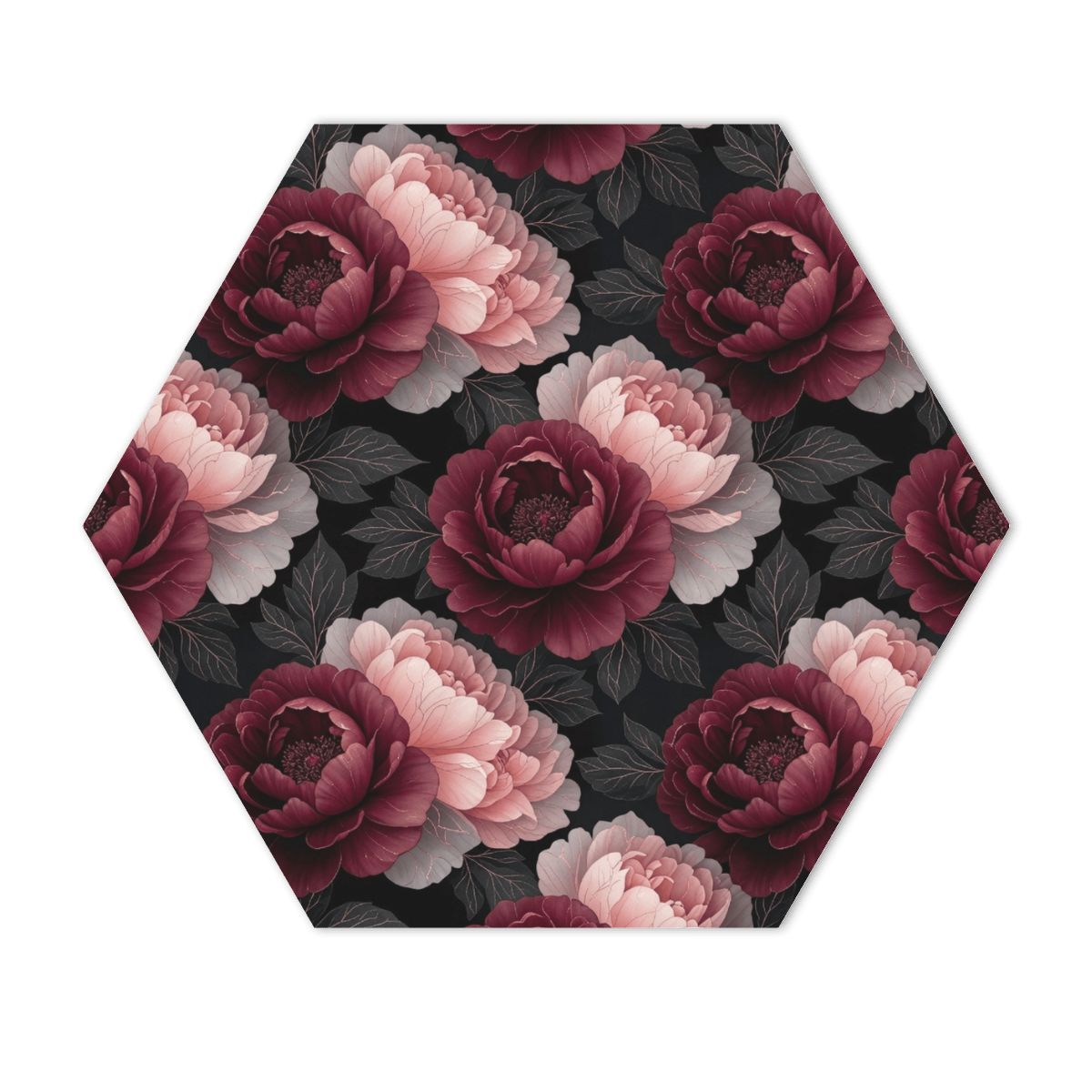 Peonie Garden — Hexagon acoustic panel