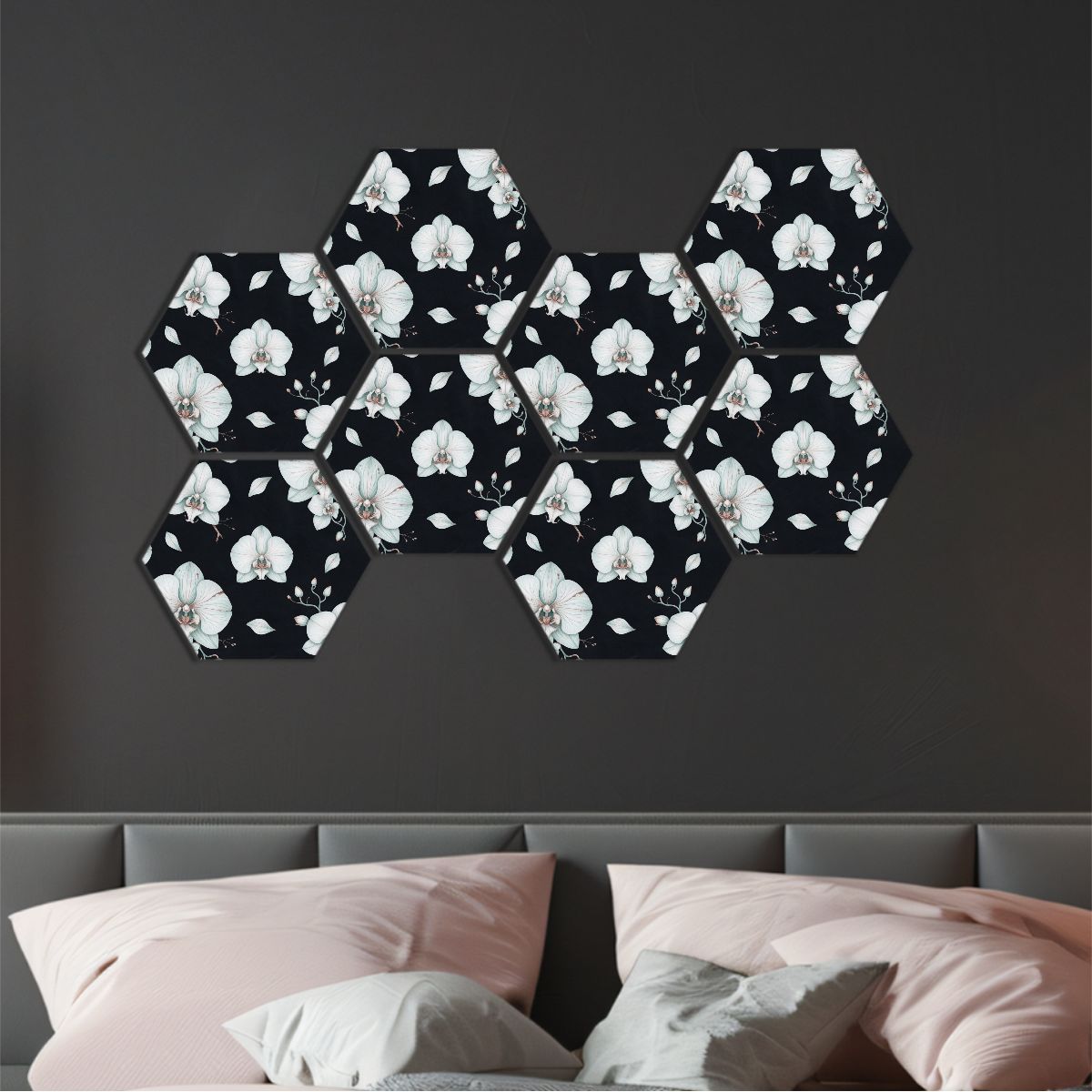 Orchidee Noc — Hexagon acoustic panels