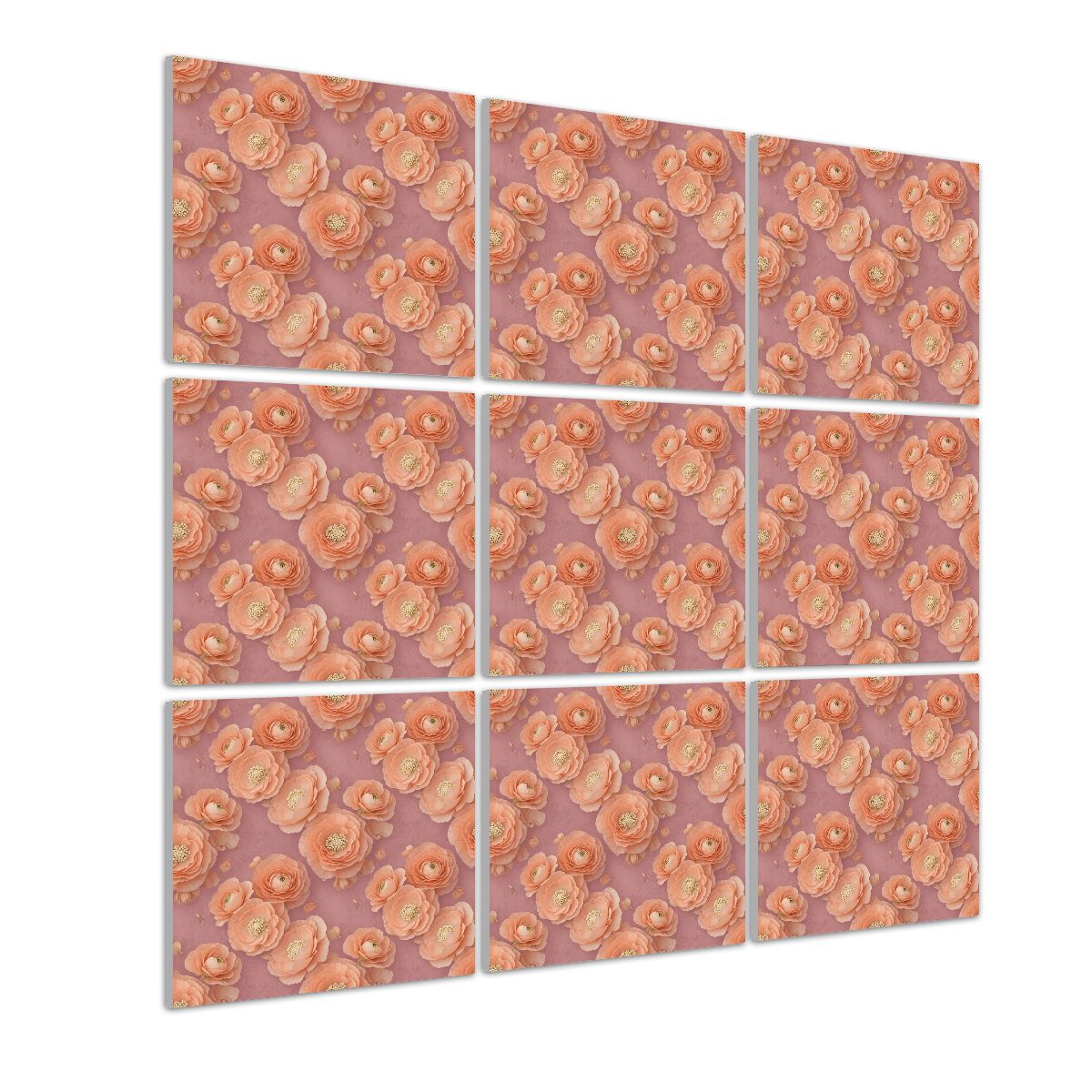 Sound Absorbing Wall Art 9 pcs 19jaskrybrzoskwiniaaop