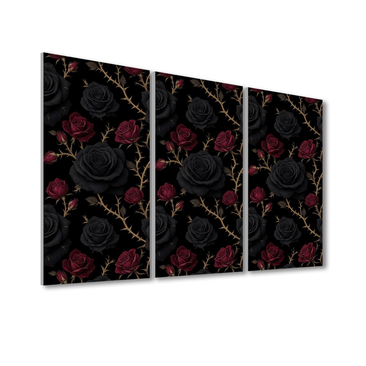 Noir Rose — Acoustic panels, 3 pcs