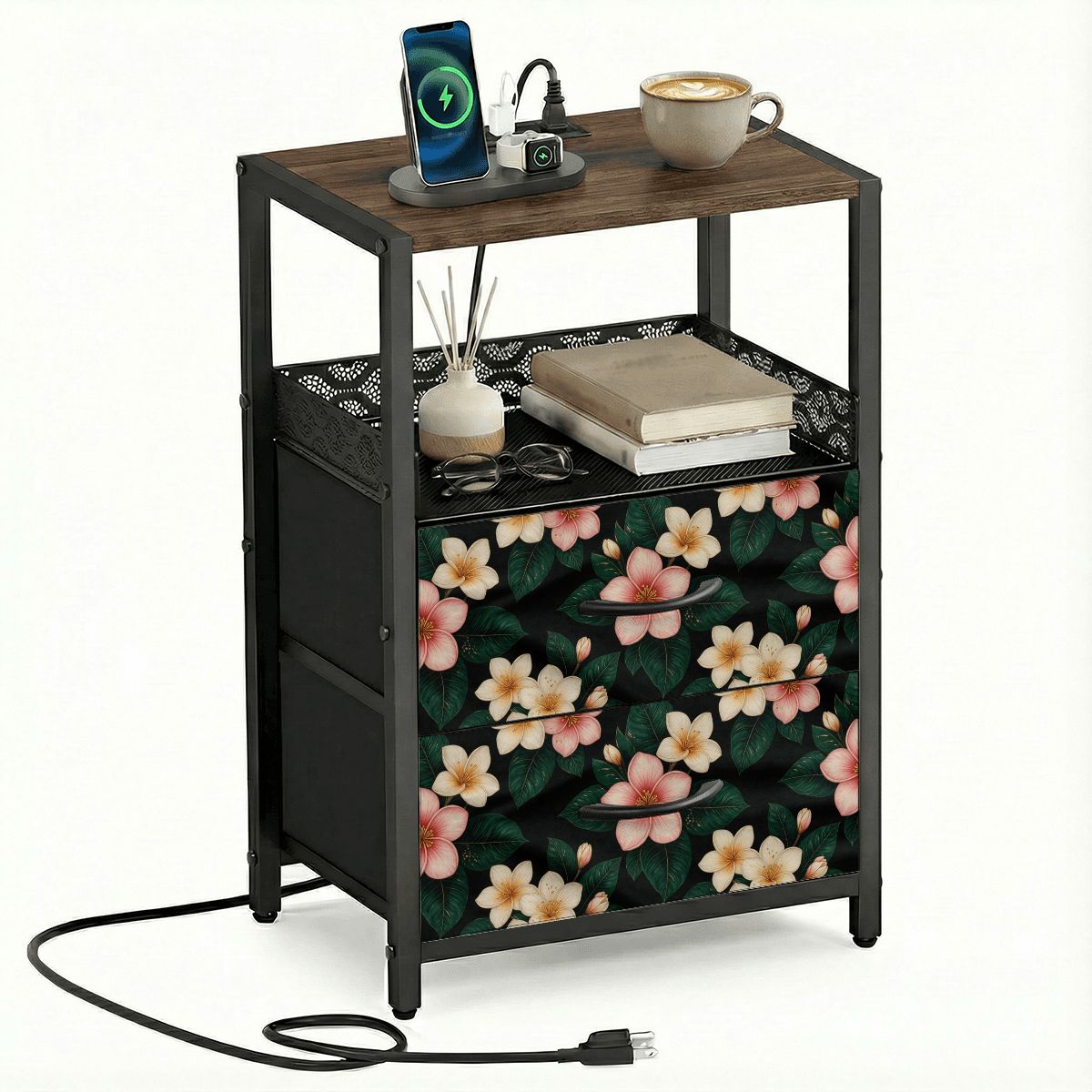 2Drawer Bedside Table 35plumeriav2aop