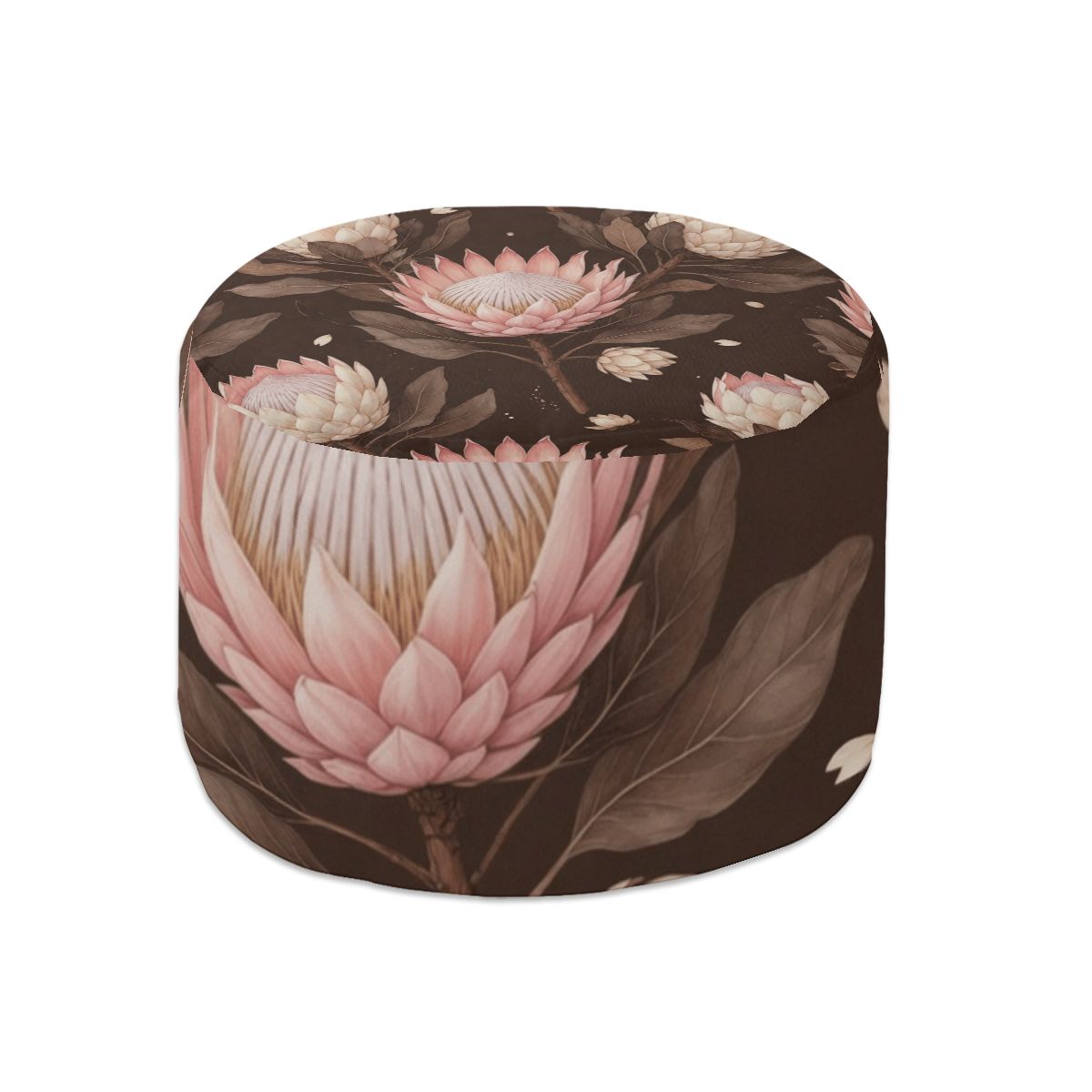 Round Pouf Ottoman 20proteaespressoaop