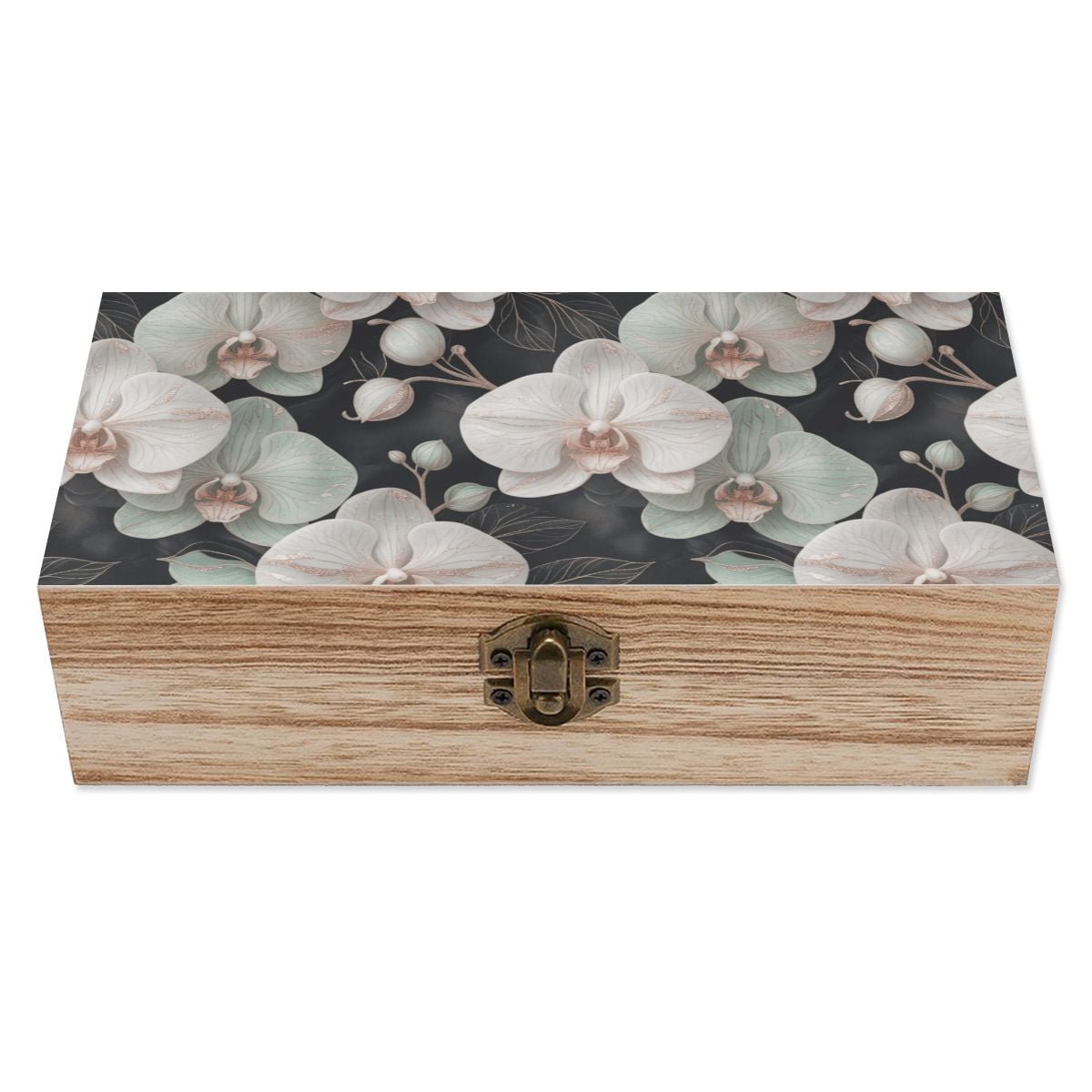 Wooden Storage Box 28orchideegesteaop