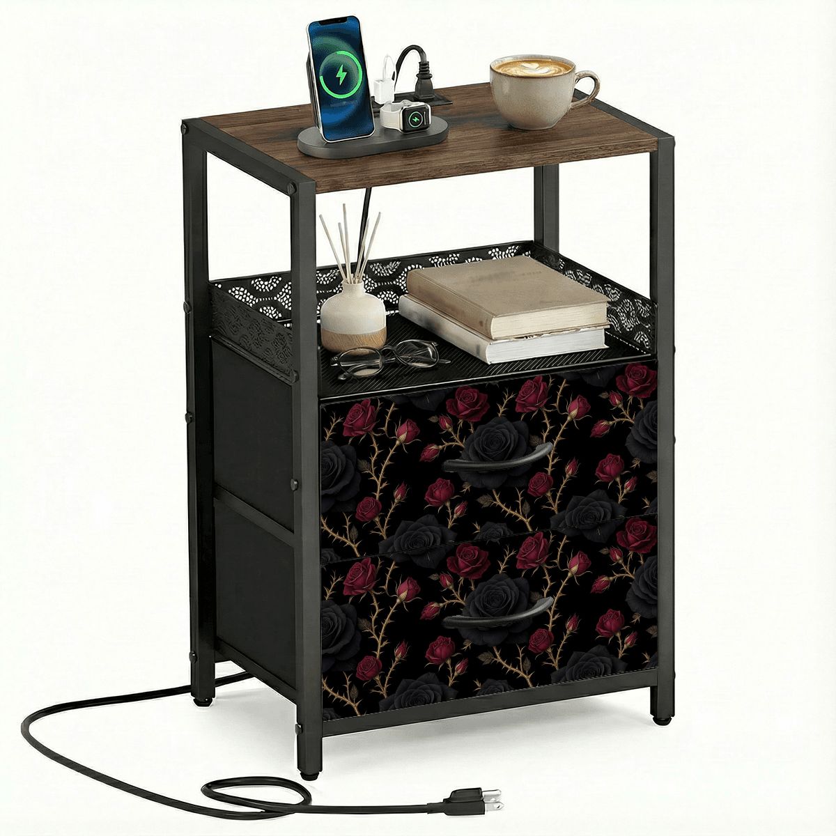 Noir Rose — Bedside table