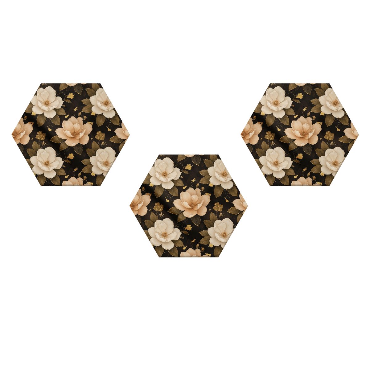 Hexagon Sound Absorbing Panels 3 Pieces 29magnolieluxeaop