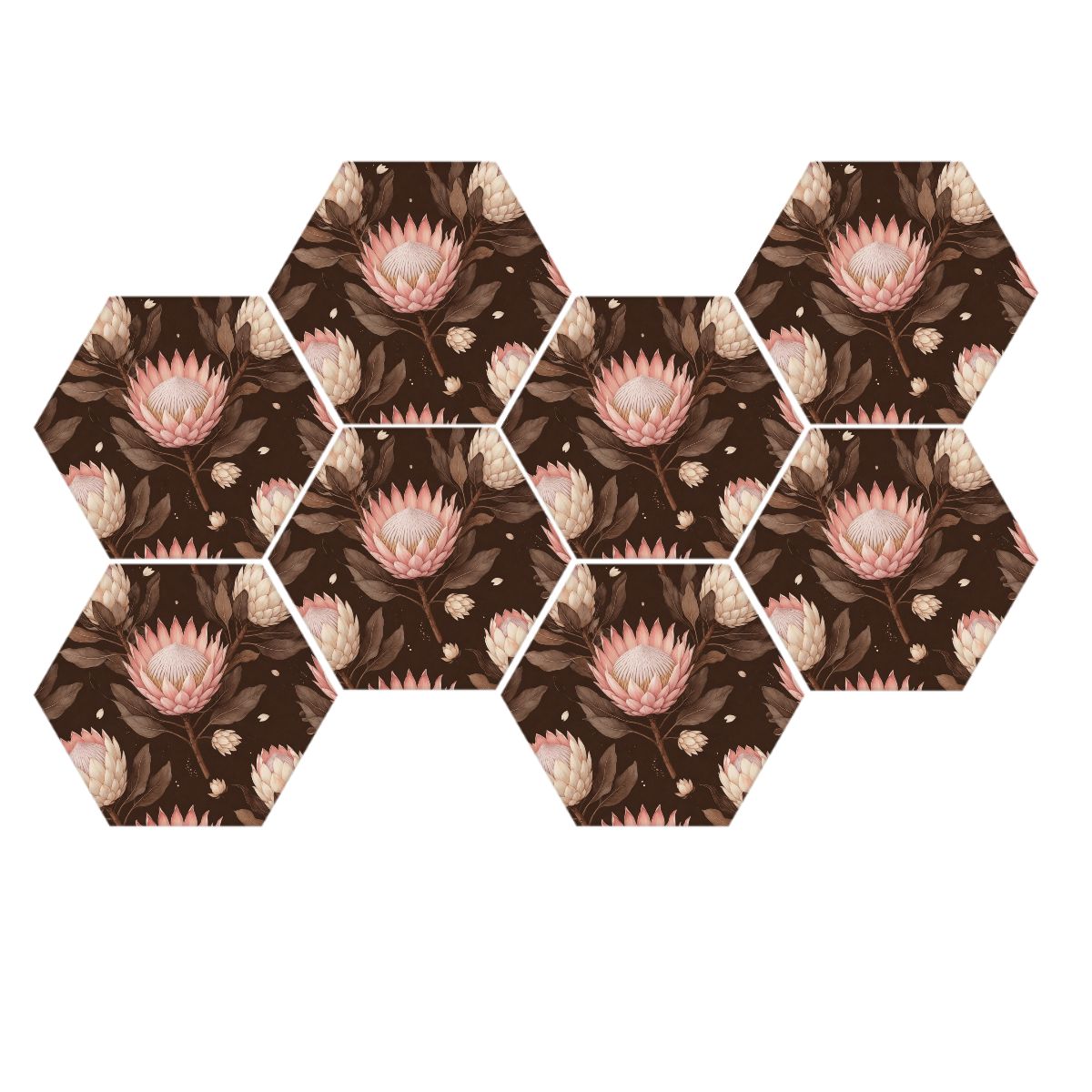Protea Espresso — Hexagon acoustic panels