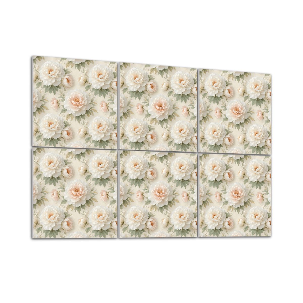 Peonie Biala — Acoustic panels, 6 pcs