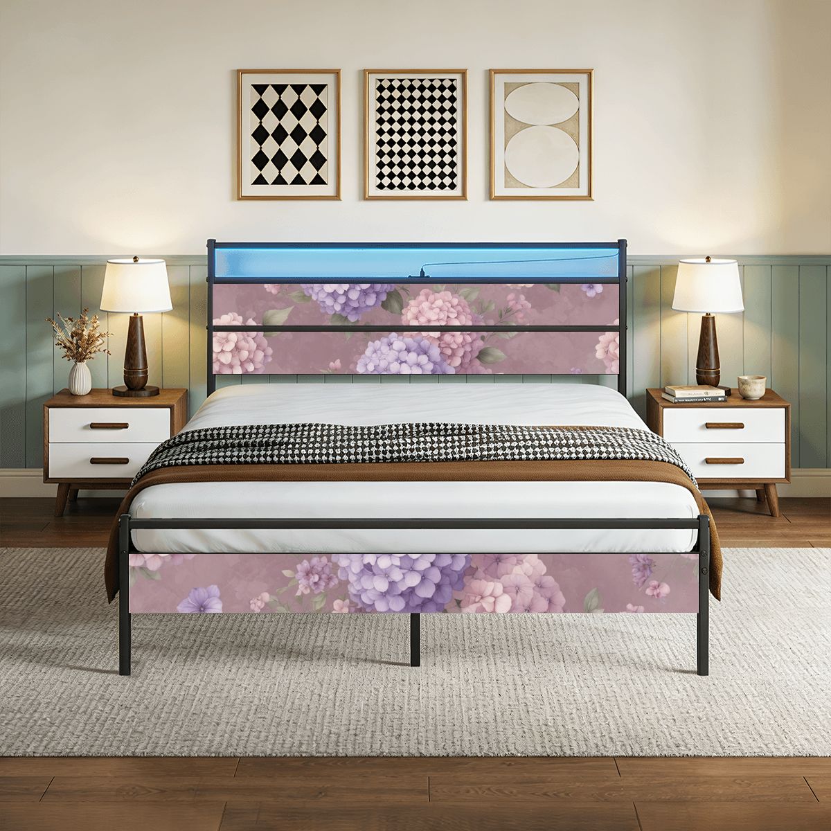 Bed Frame 08hortensjelawendaaop