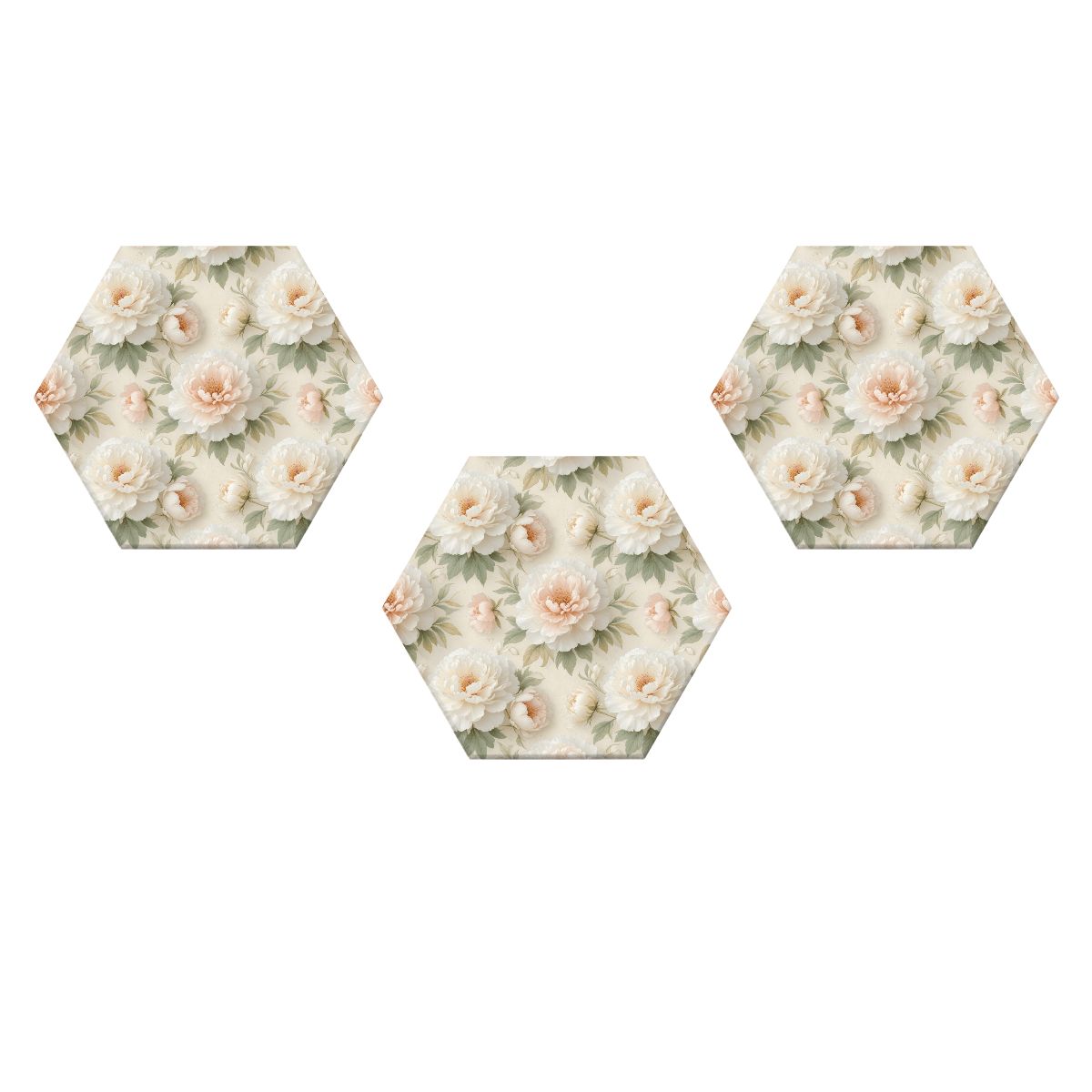 Peonie Biala — Hexagon acoustic panels