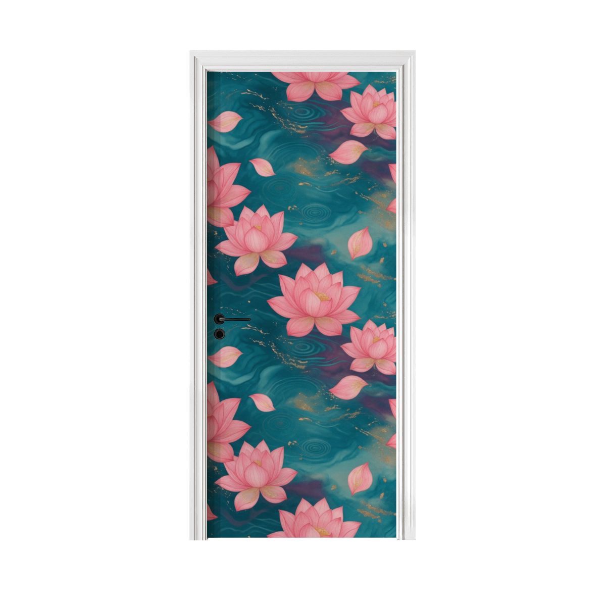 Lotosy Teal — Acoustic door panel
