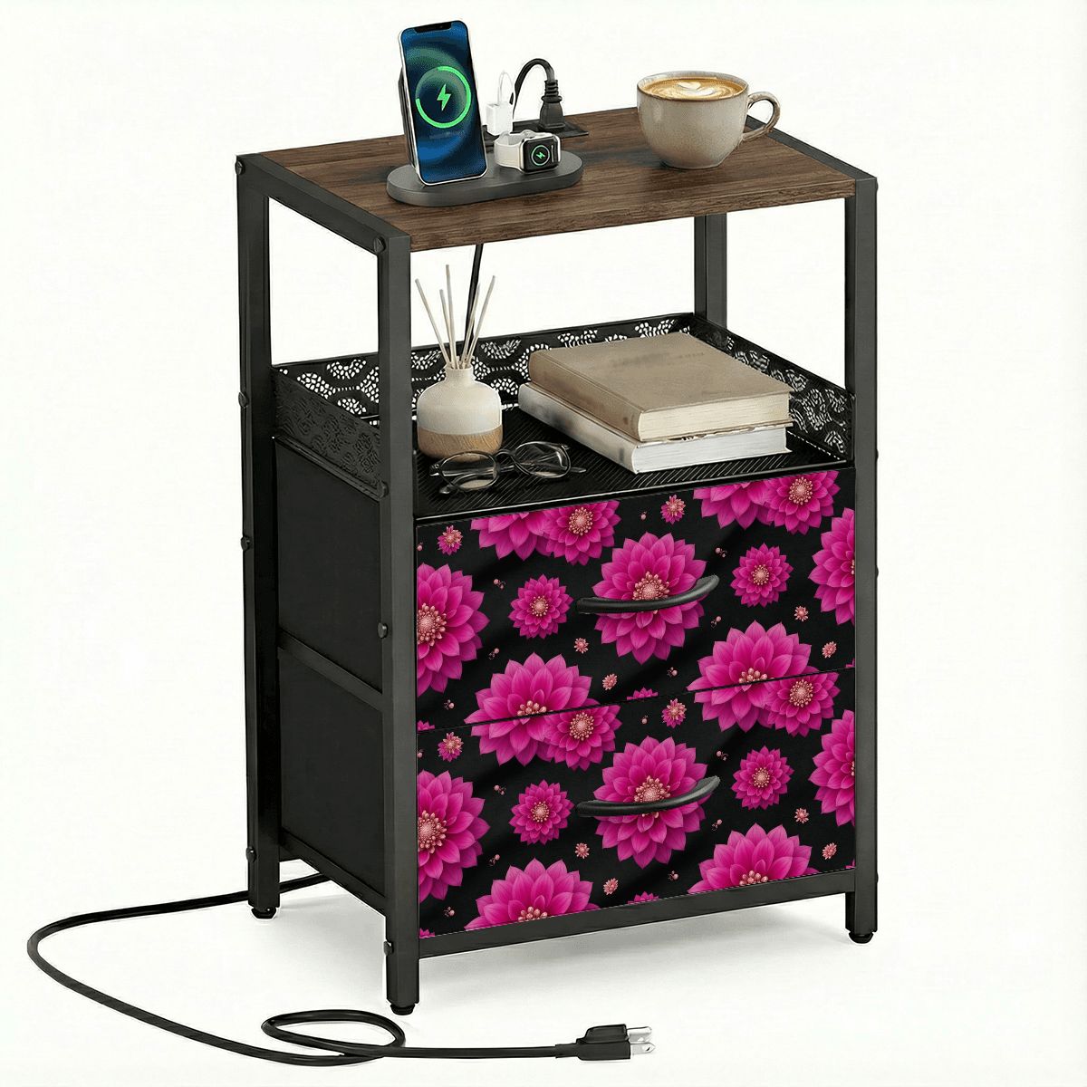 Dalie Fuksja — Bedside table