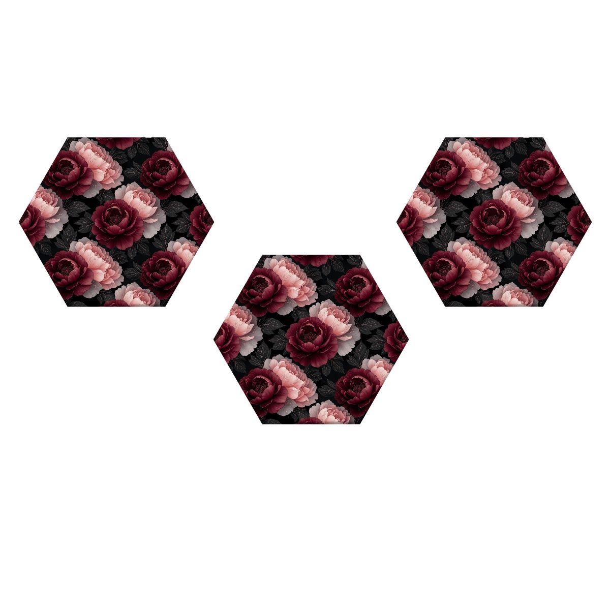 Peonie Garden — Hexagon acoustic panels