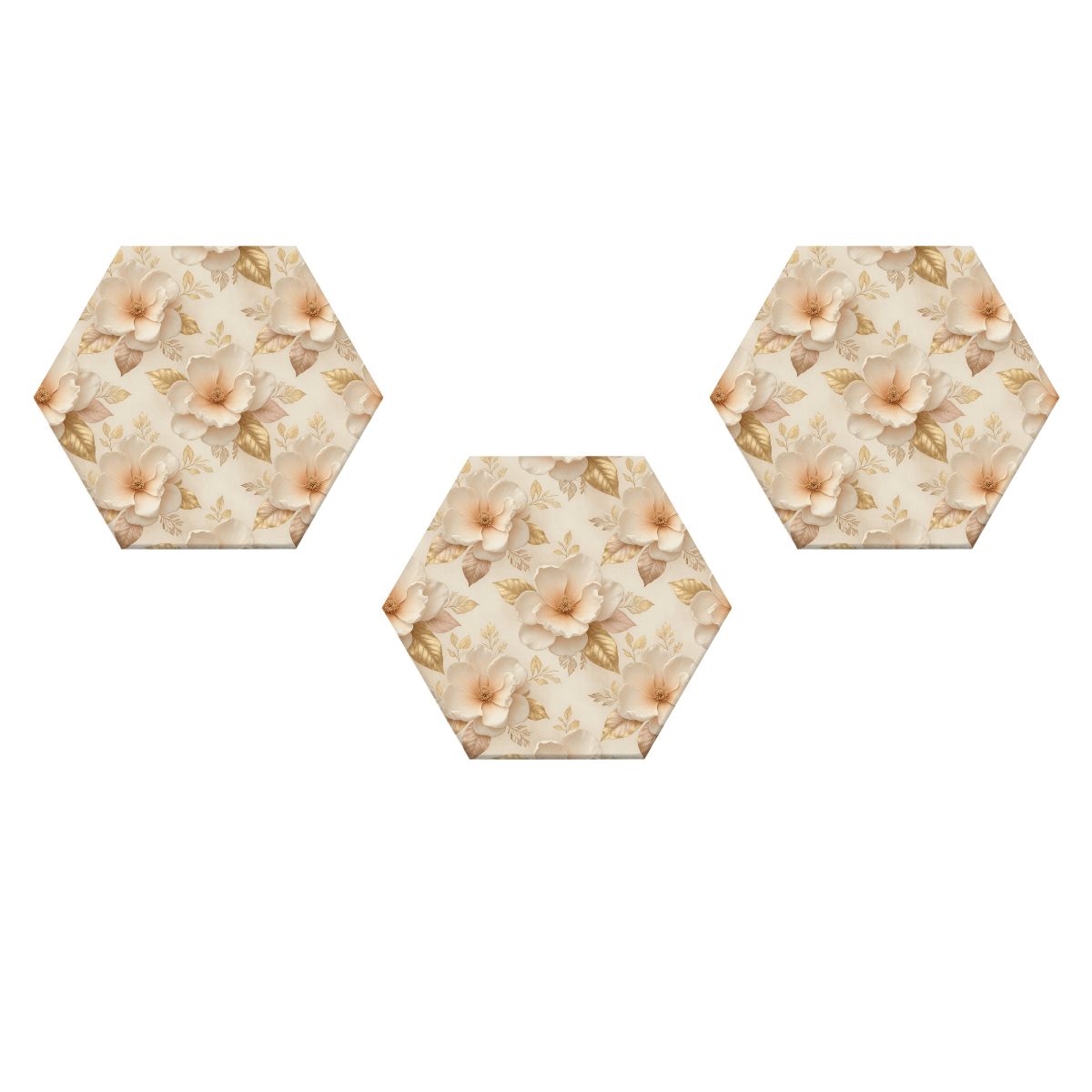 Magnolie Champagne — Hexagon acoustic panels