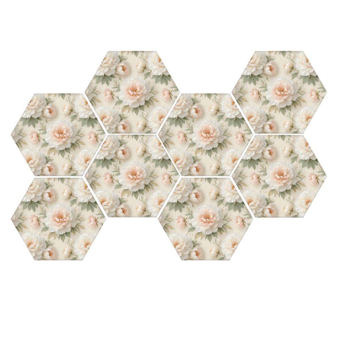 Peonie Biala — Hexagon acoustic panels