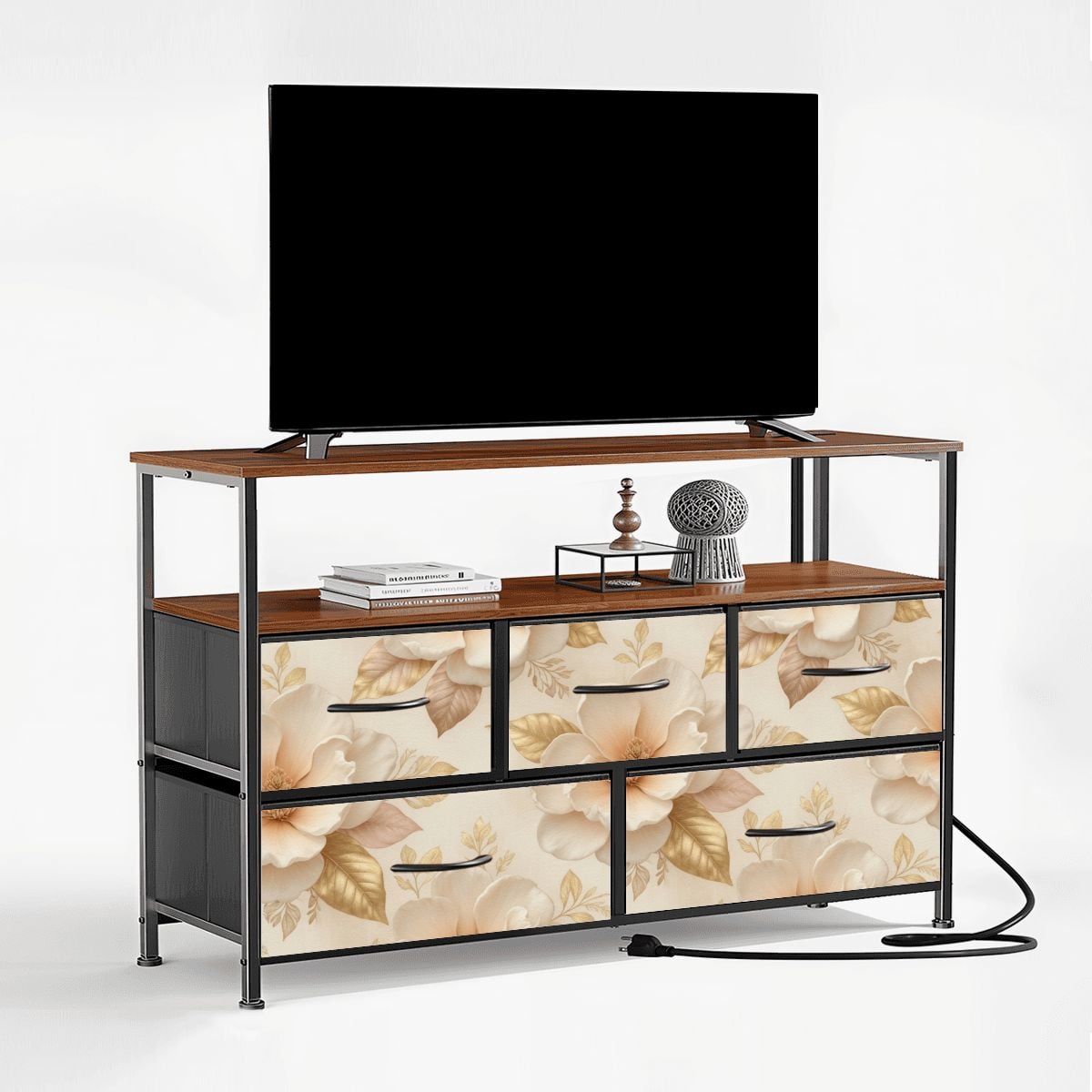 5Drawer TV Stand Dresser 04magnoliechampagneaop