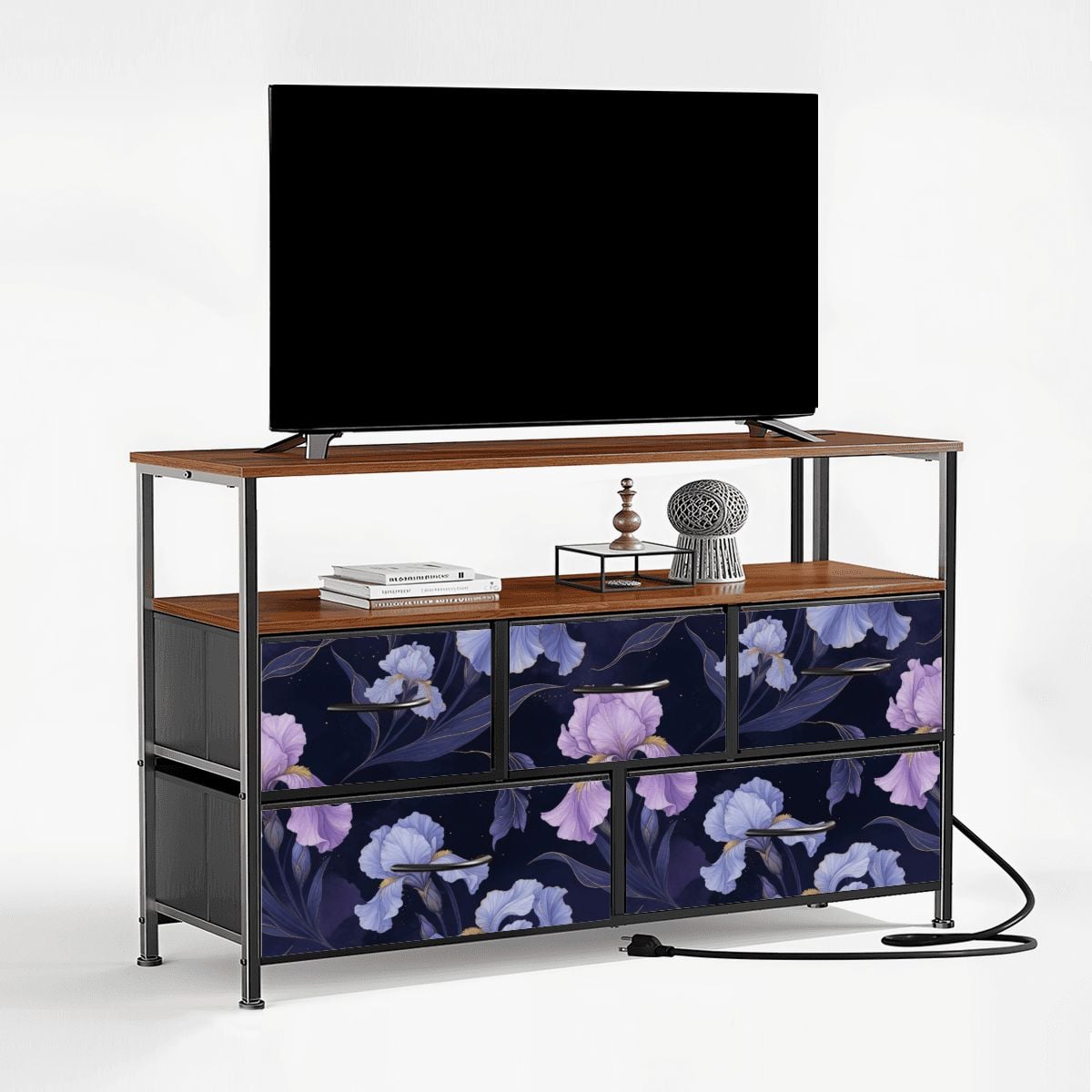 5Drawer TV Stand Dresser 13irysyindigoaop