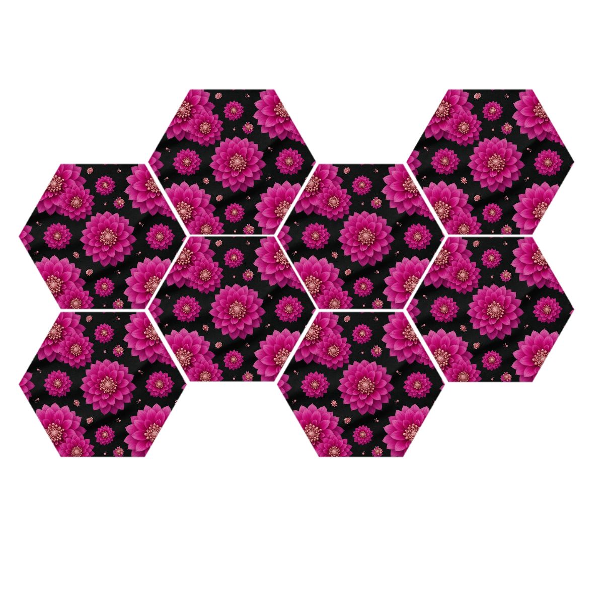 Dalie Fuksja — Hexagon acoustic panels