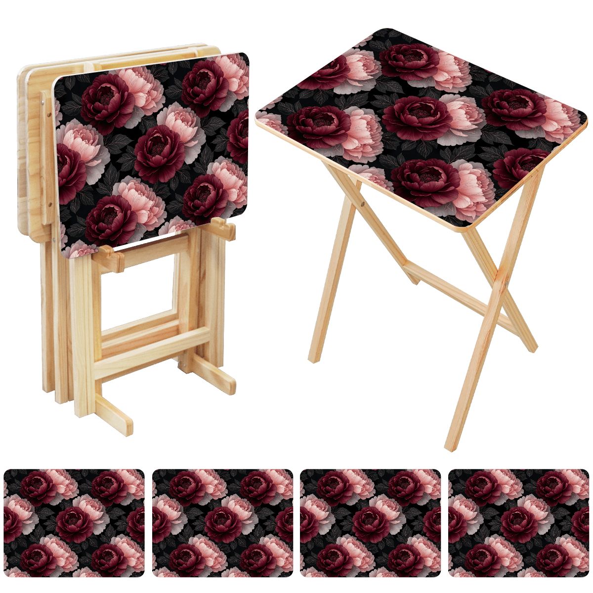 Peonie Garden — TV tray
