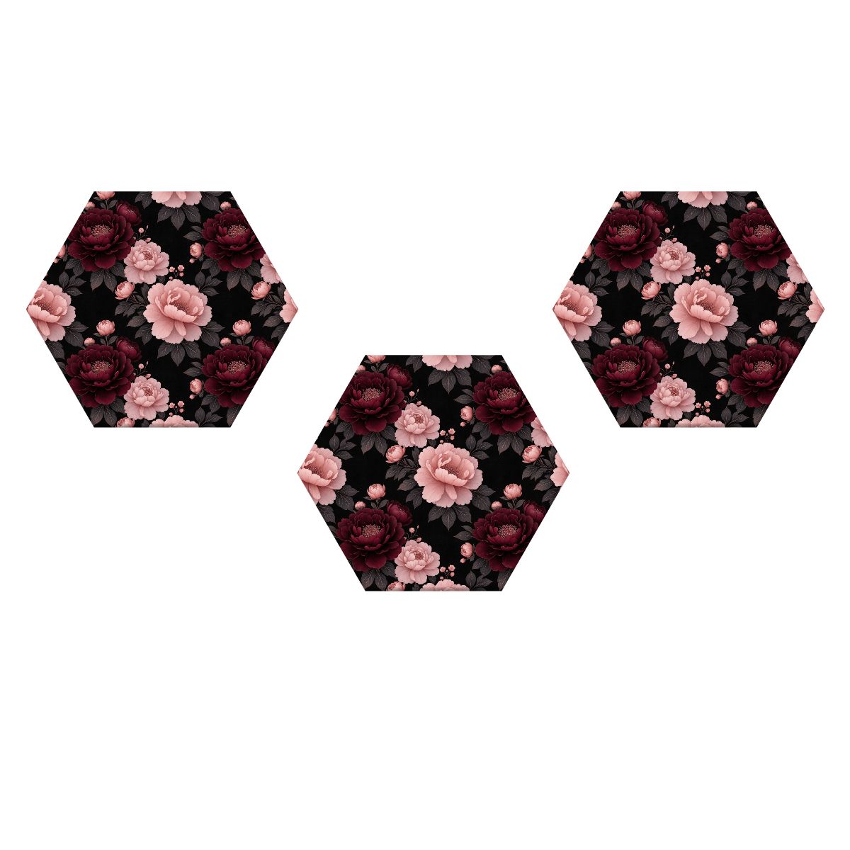 Peonie Garden — Hexagon acoustic panels