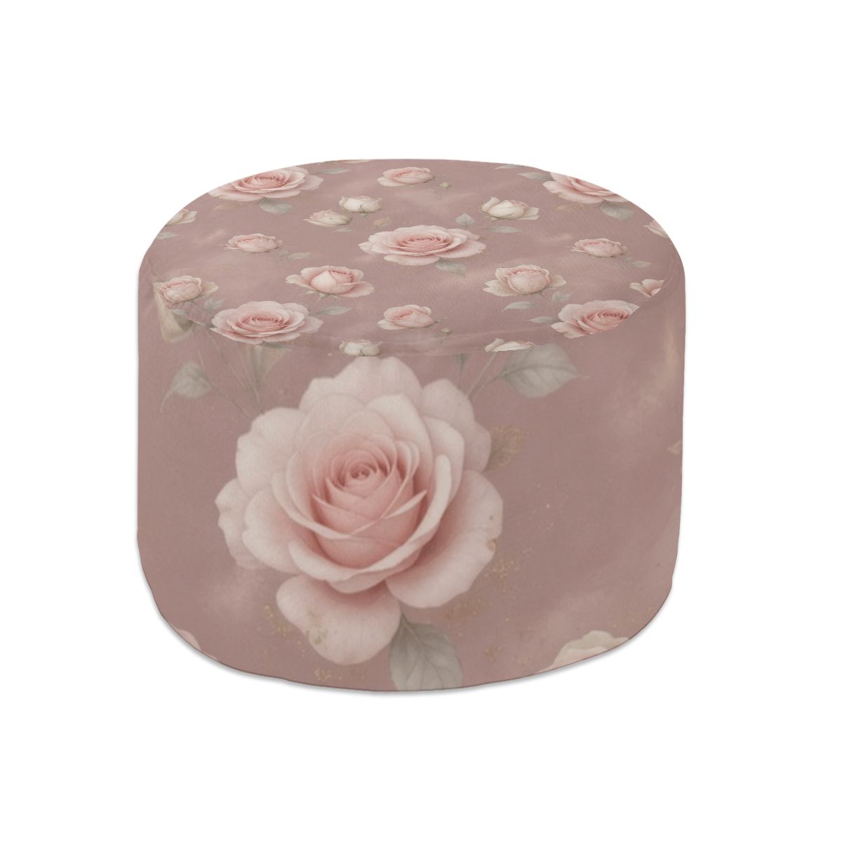 Round Pouf Ottoman 02rozeblushaop