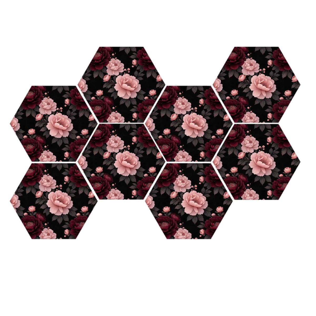 Hexagon Sound Absorbing Panels 8 Pieces 01peoniegardenaop