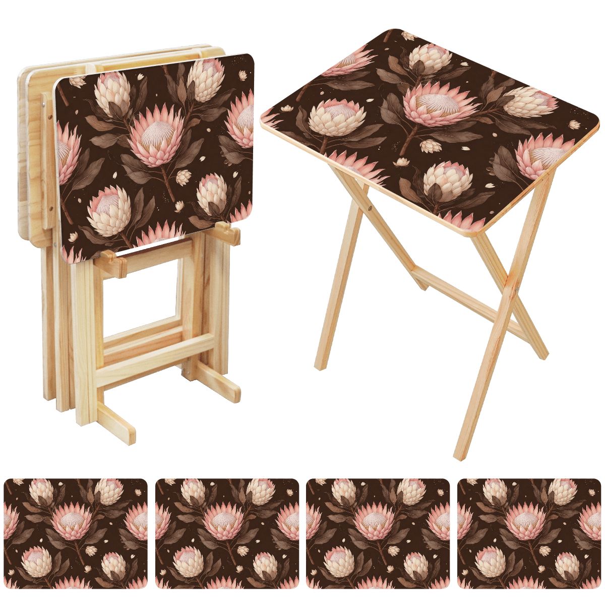 TV Trays with Storage Rack 20proteaespressoaop
