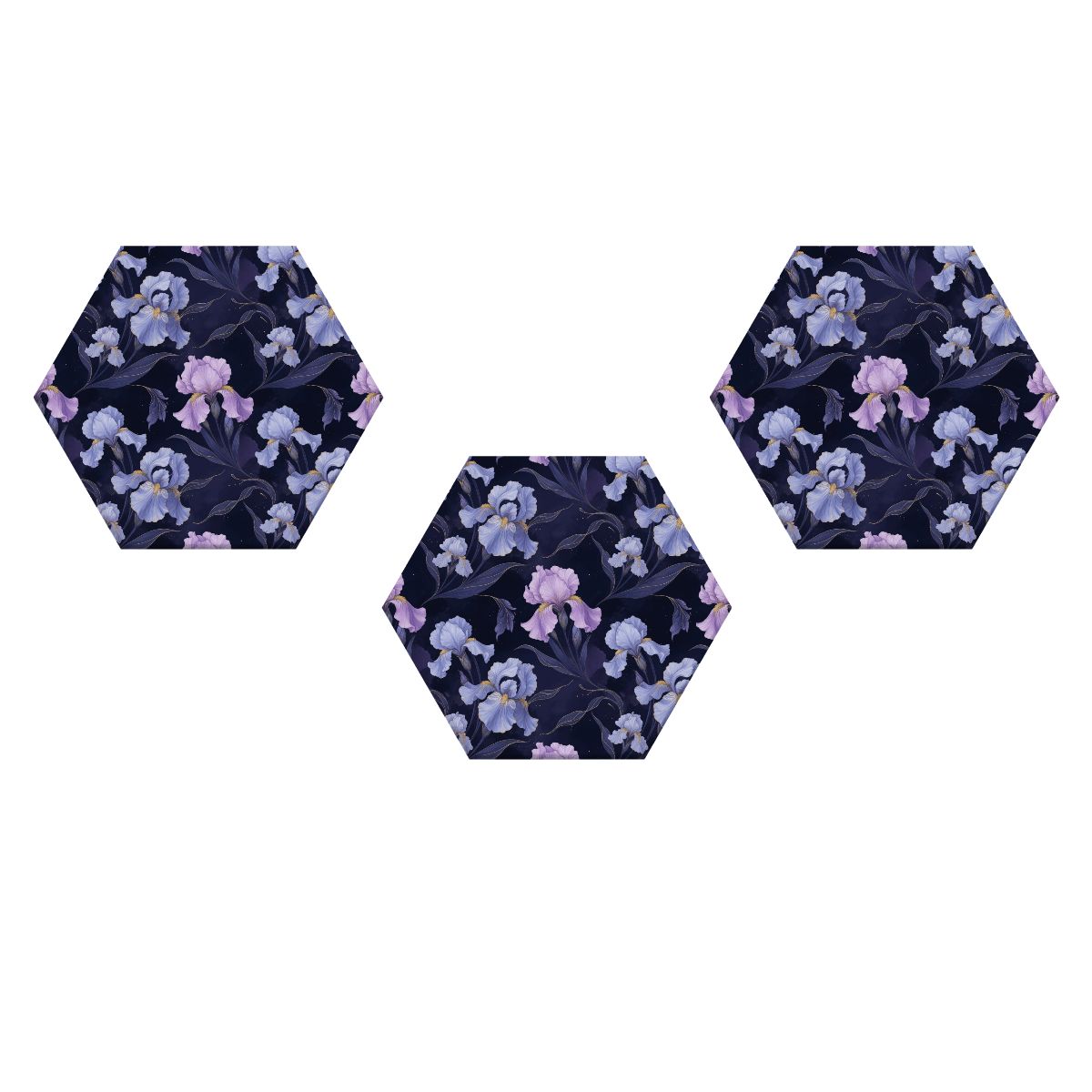 Irysy Indigo — Hexagon acoustic panels
