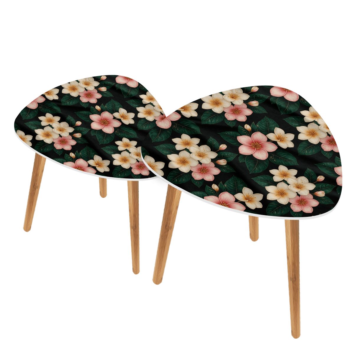 Triangle Coffee Table Set of 2 35plumeriav2aop