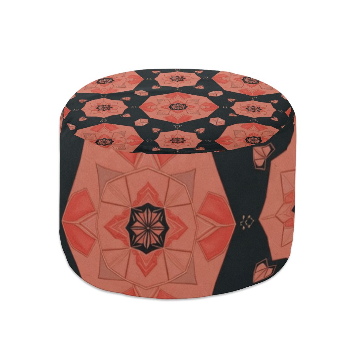 Round Pouf Ottoman 41cameliav2aop