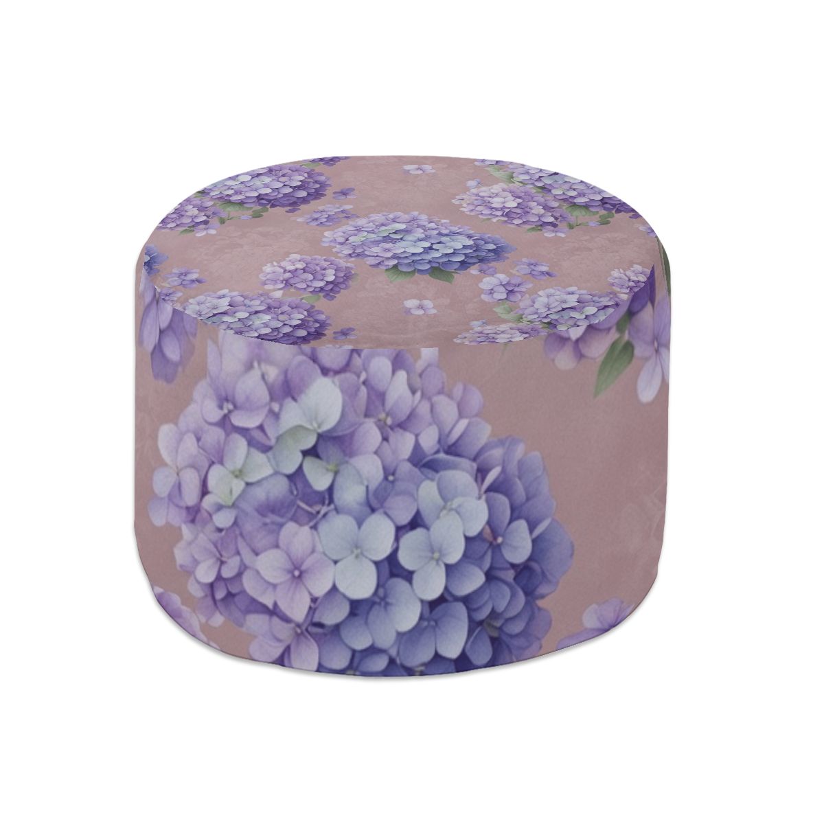 Round Pouf Ottoman 33hortensjedenseaop