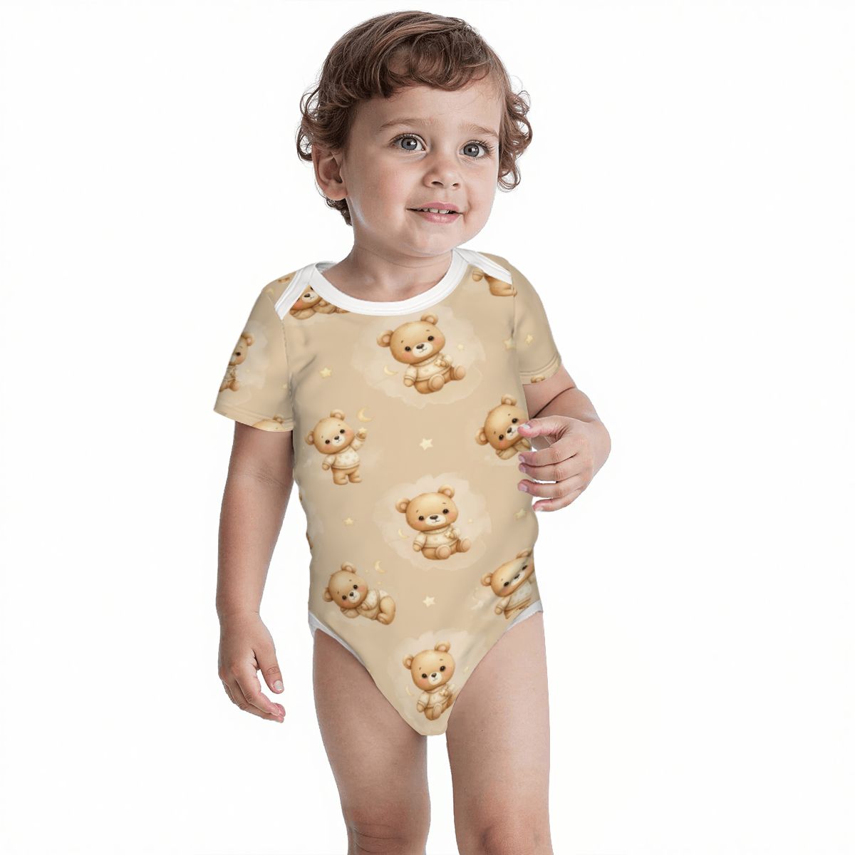 Baby Cotton Short Sleeve Onesies 12missendense