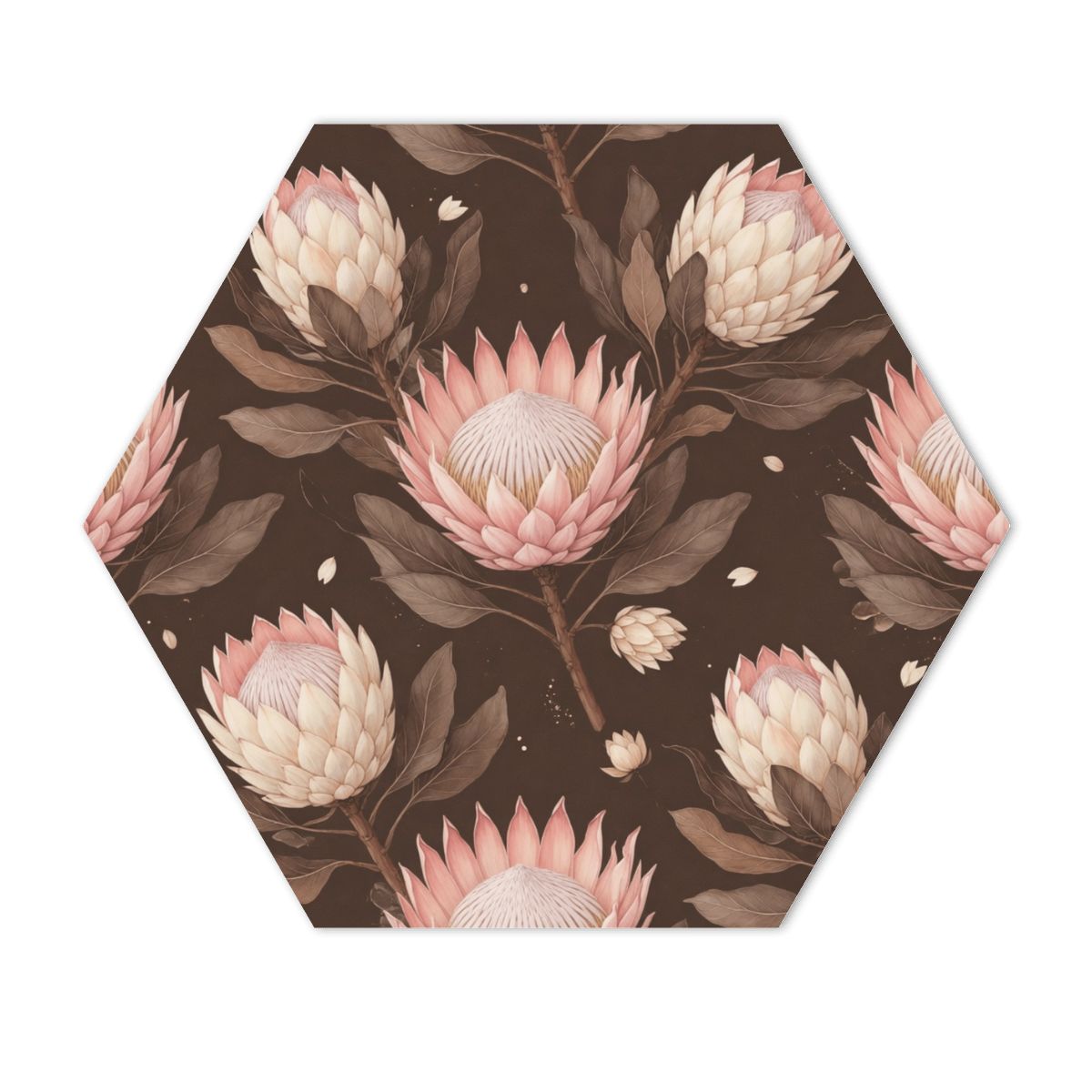 Protea Espresso — Hexagon acoustic panel