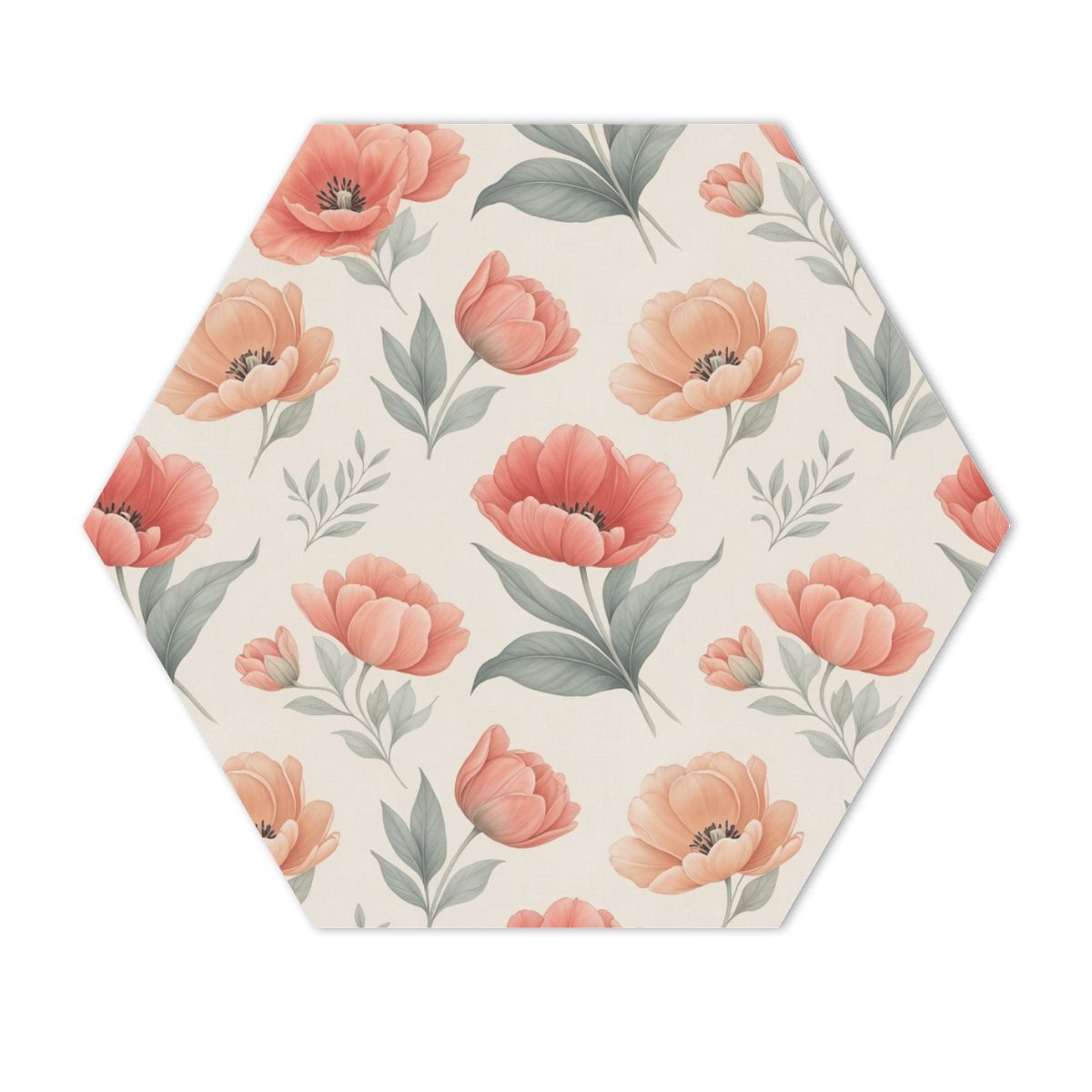 Hexagon Sound Absorbing Panel 1 Piece 14tulipanypeachaop