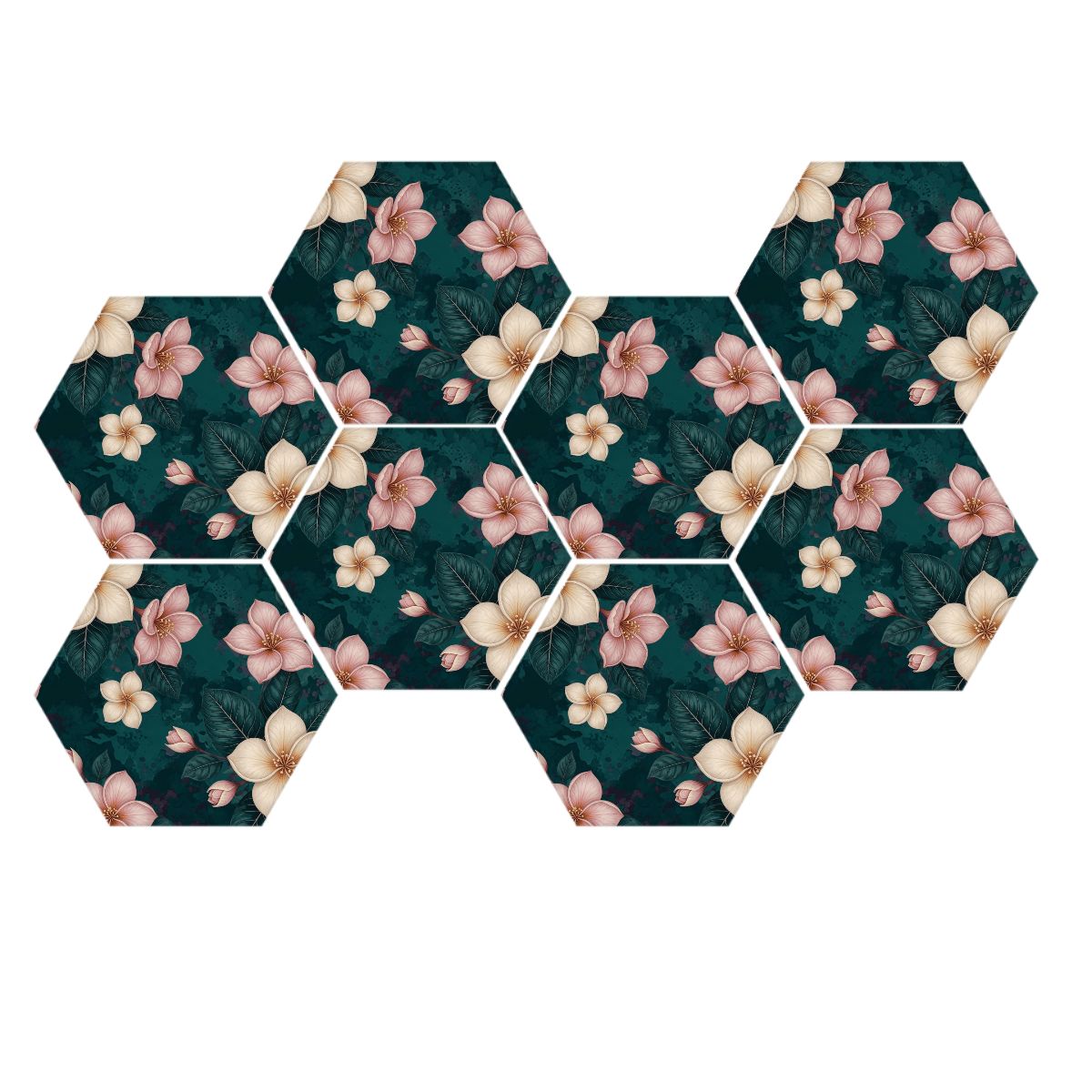 Plumeria Tropik — Hexagon acoustic panels