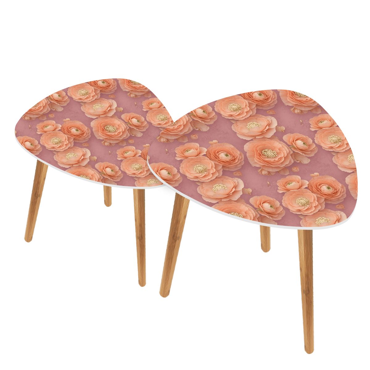 Triangle Coffee Table Set of 2 (Made in USA) 19jaskrybrzoskwiniaaop