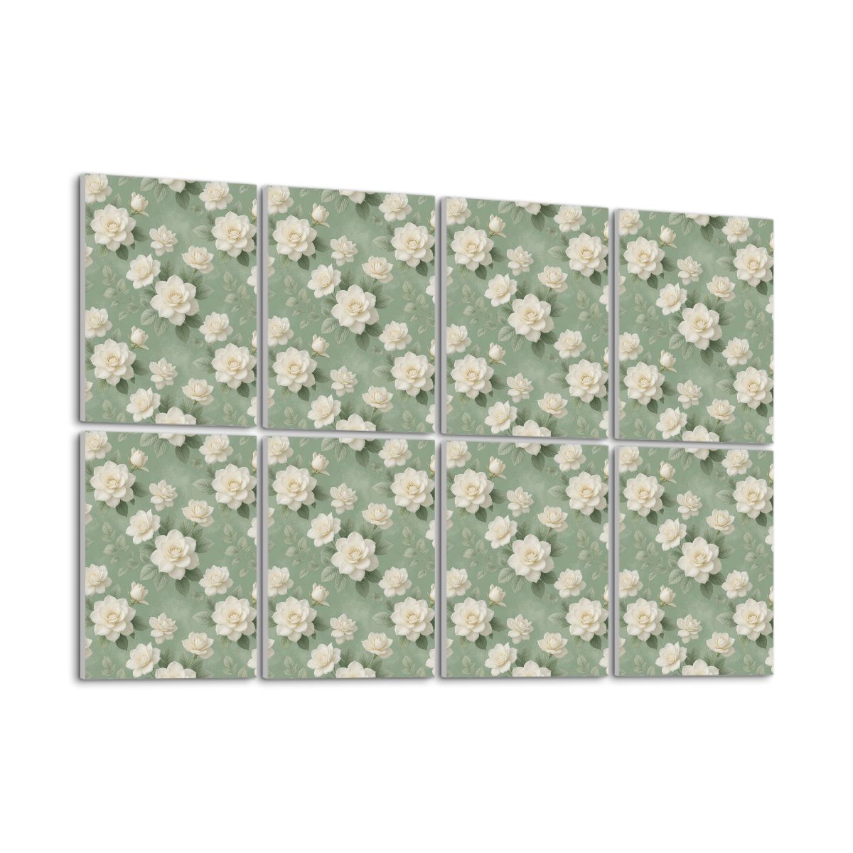 Gardenie Sage — Acoustic panels, 8 pcs
