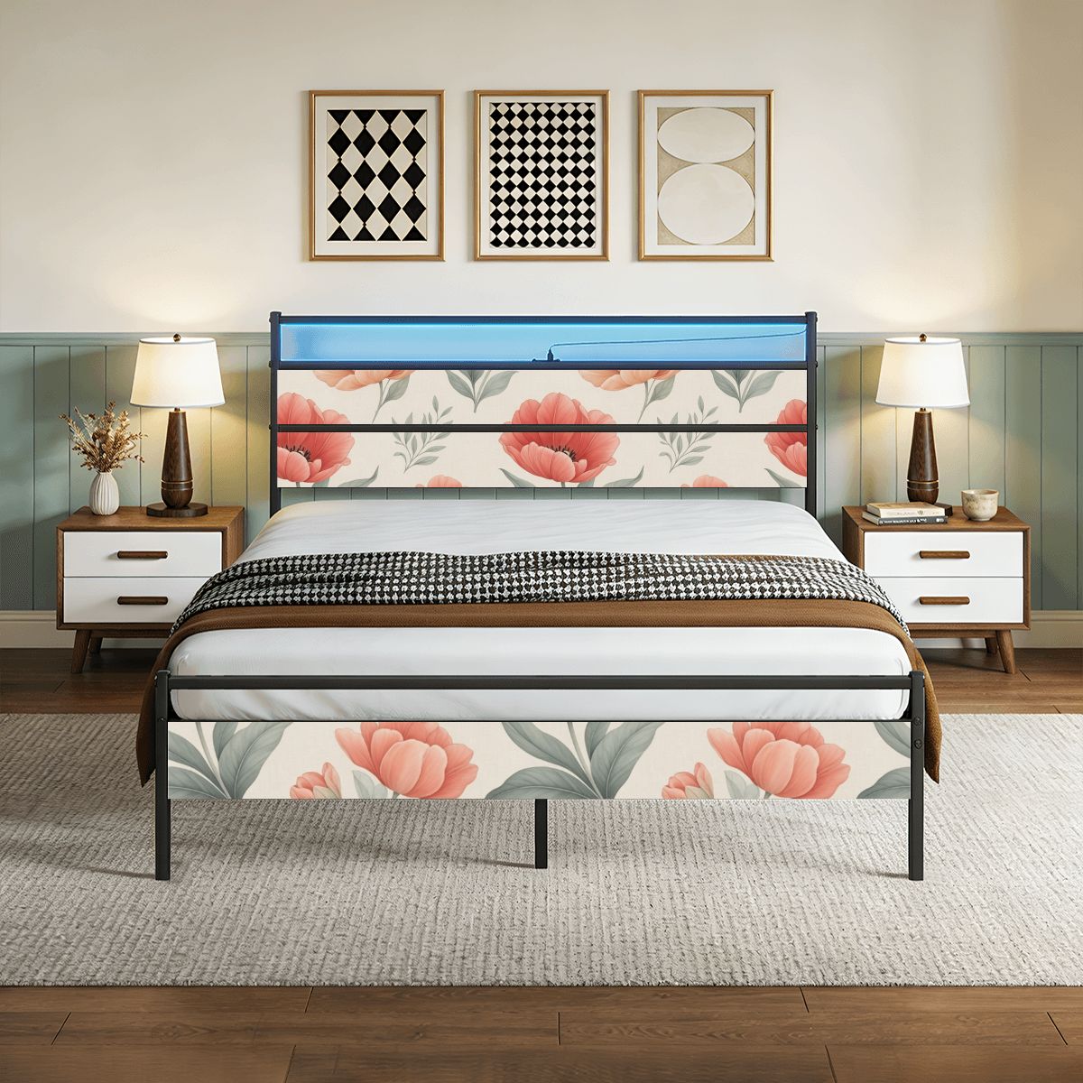 Bed Frame 14tulipanypeachaop