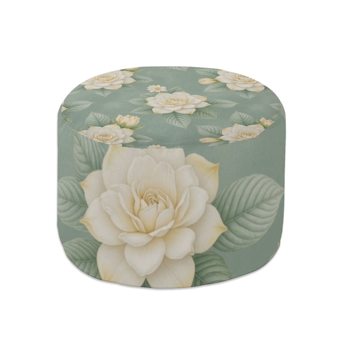 Round Pouf Ottoman 43gardeniev2aop