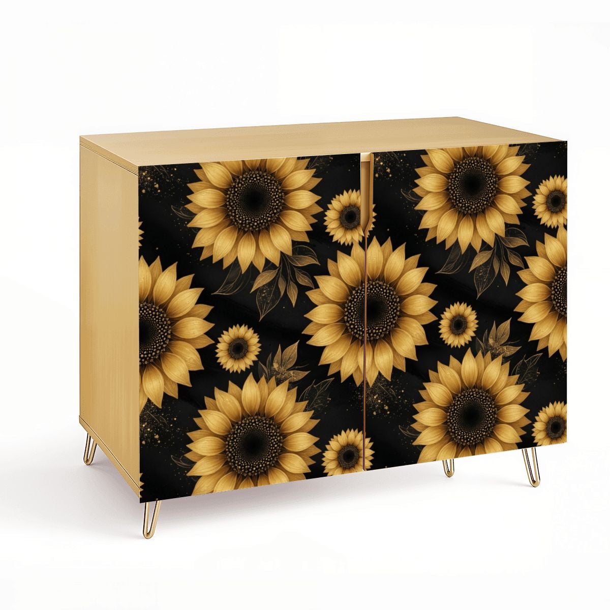 Wooden Storage Cabinet 22slonecznikigoldaop