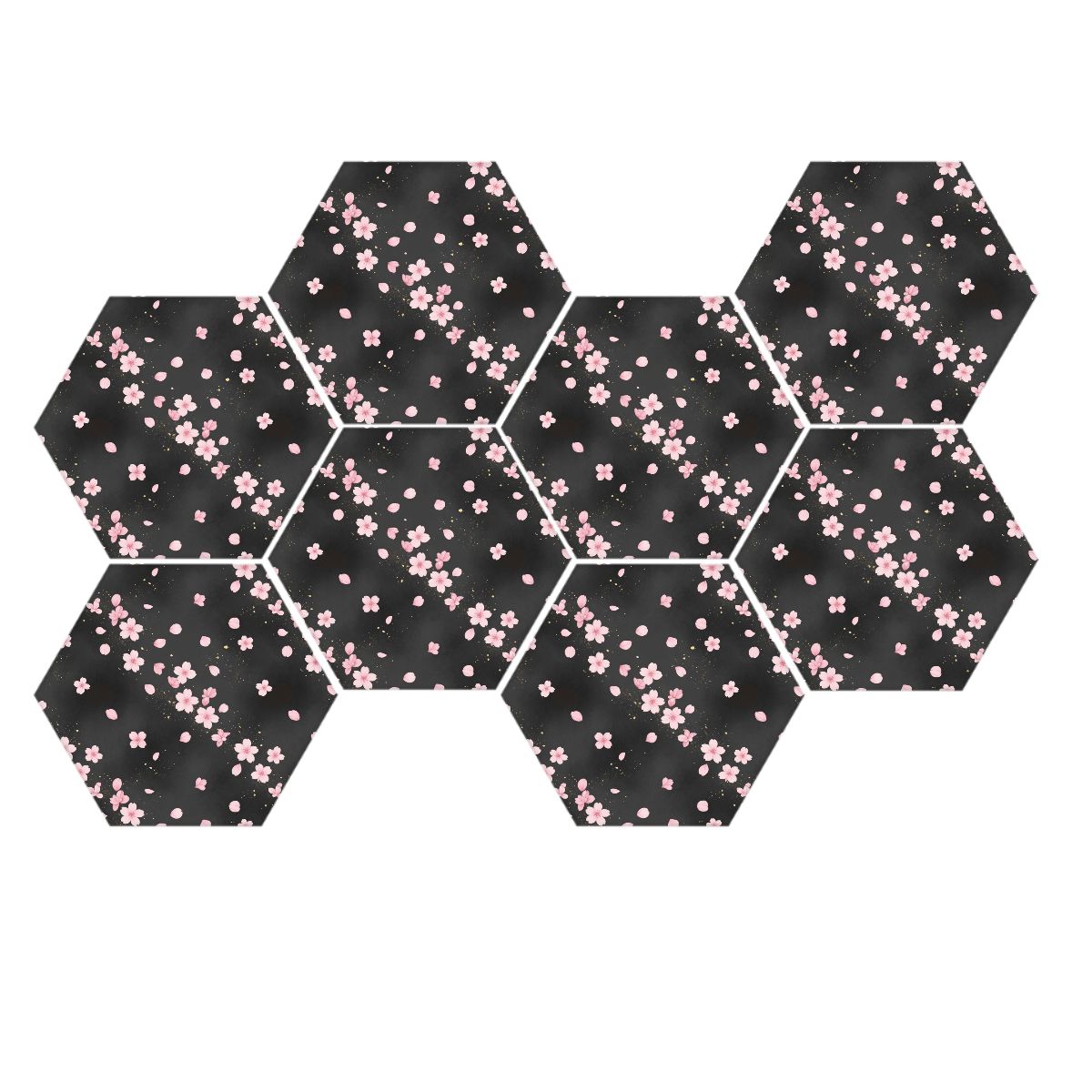 Sakura Dust — Hexagon acoustic panels