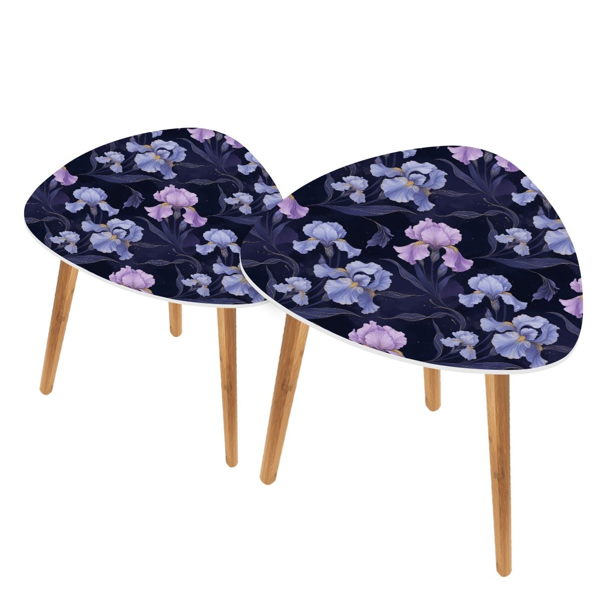 Triangle Coffee Table Set of 2 13irysyindigoaop