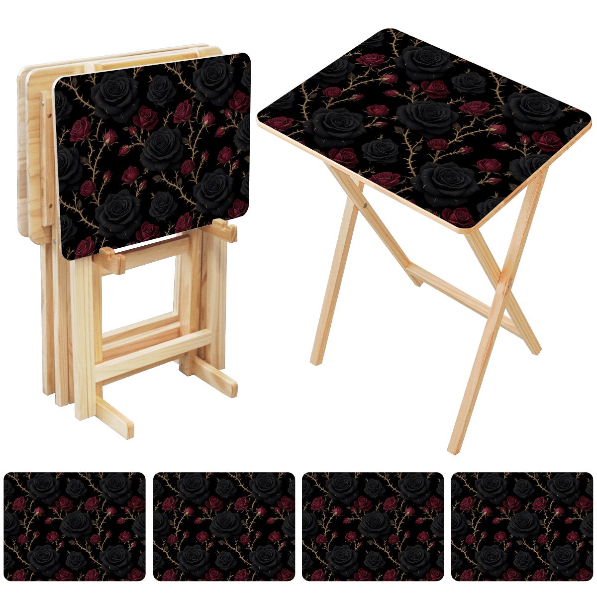 Noir Rose — TV tray