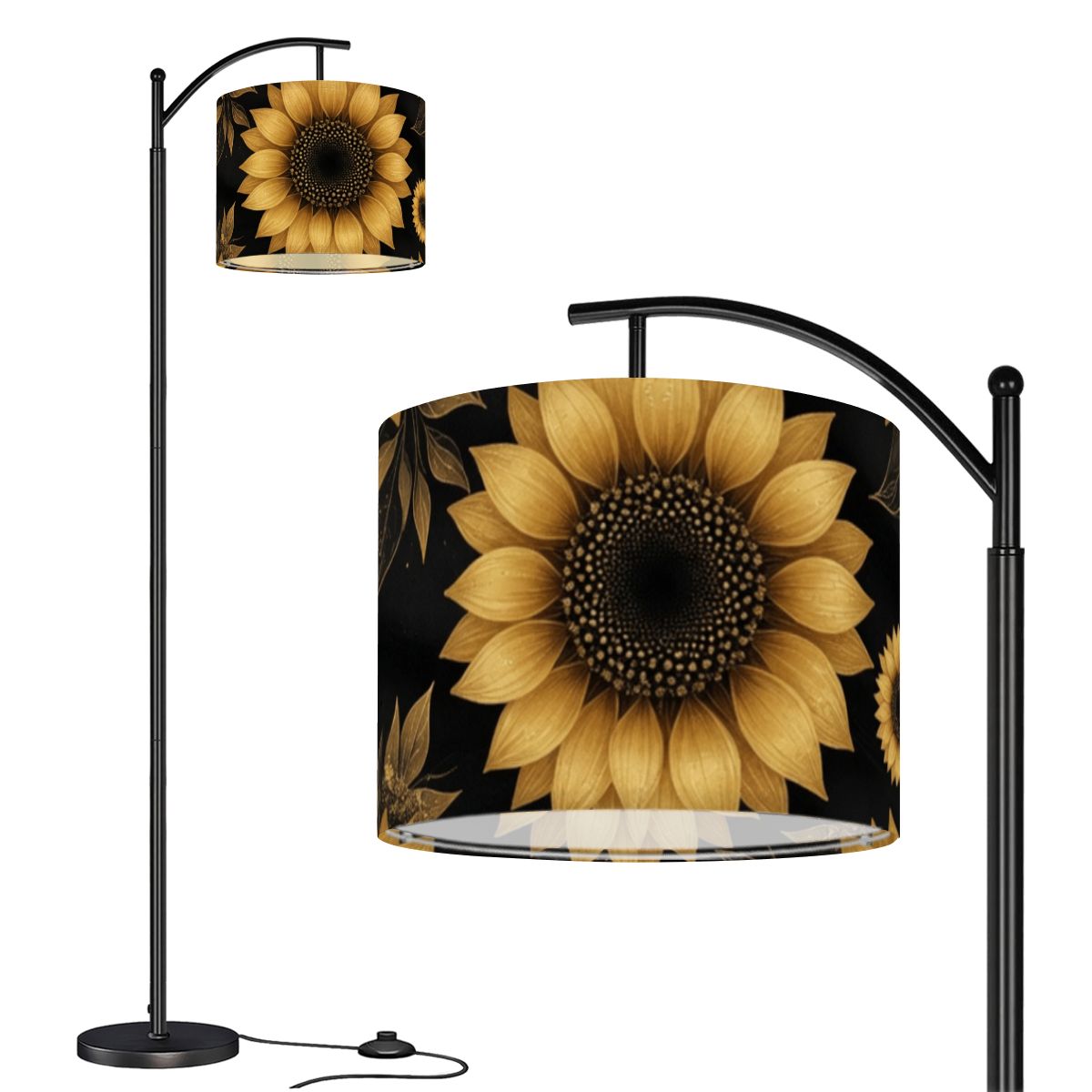 Arc Floor Lamp (Made in USA) 22slonecznikigoldaop