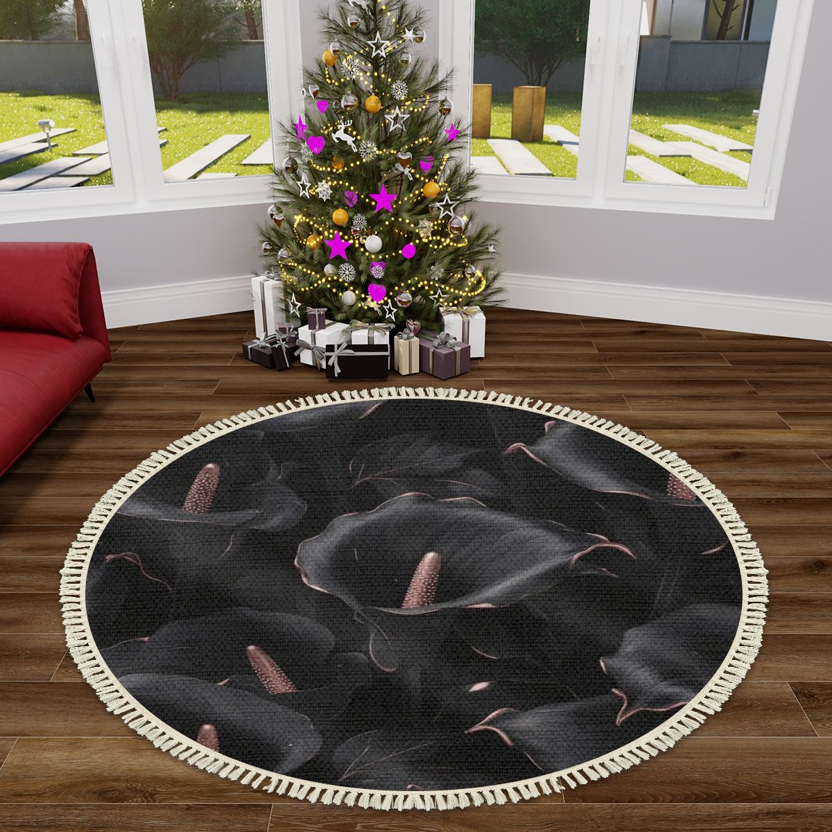Kalie Noir — Round rug