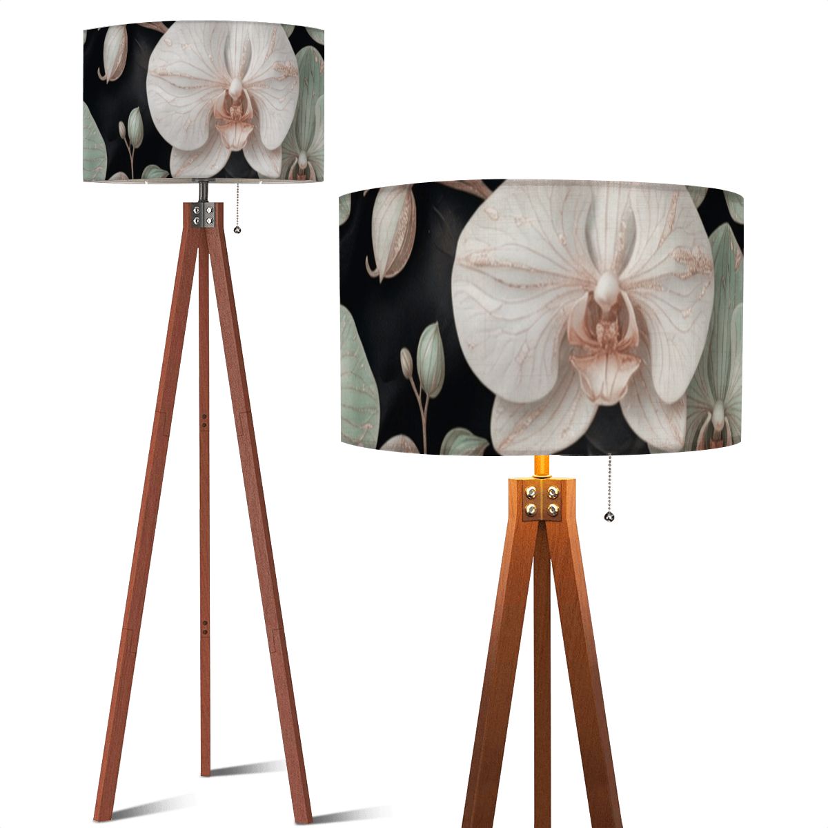 Orchidee Geste — Lampa podłogowa na trójnogu