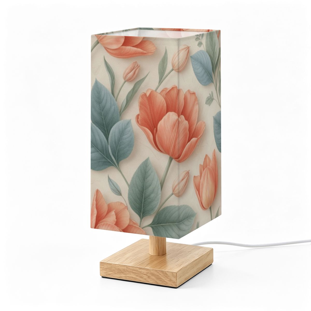 Large Square Table Lamp 39tulipanyv2aop