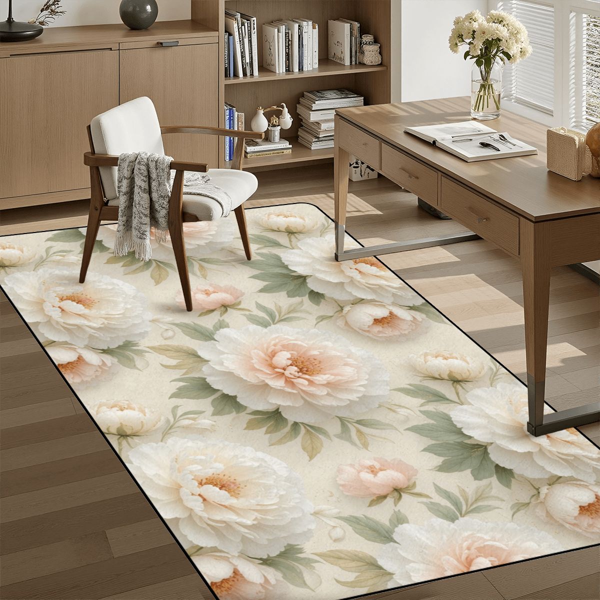 Peonie Biala — Runner rug