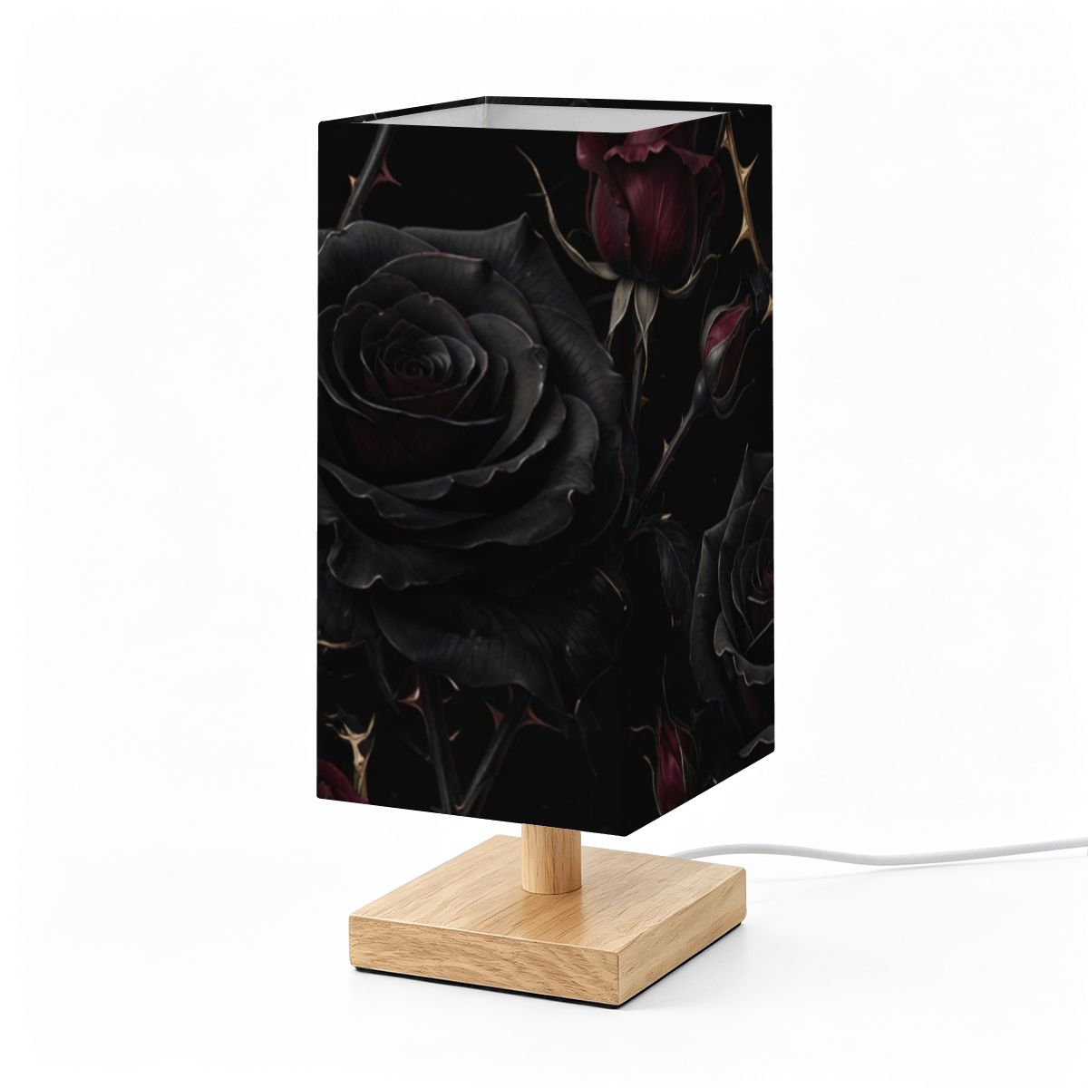 Noir Rose — Lampa stołowa kwadratowa