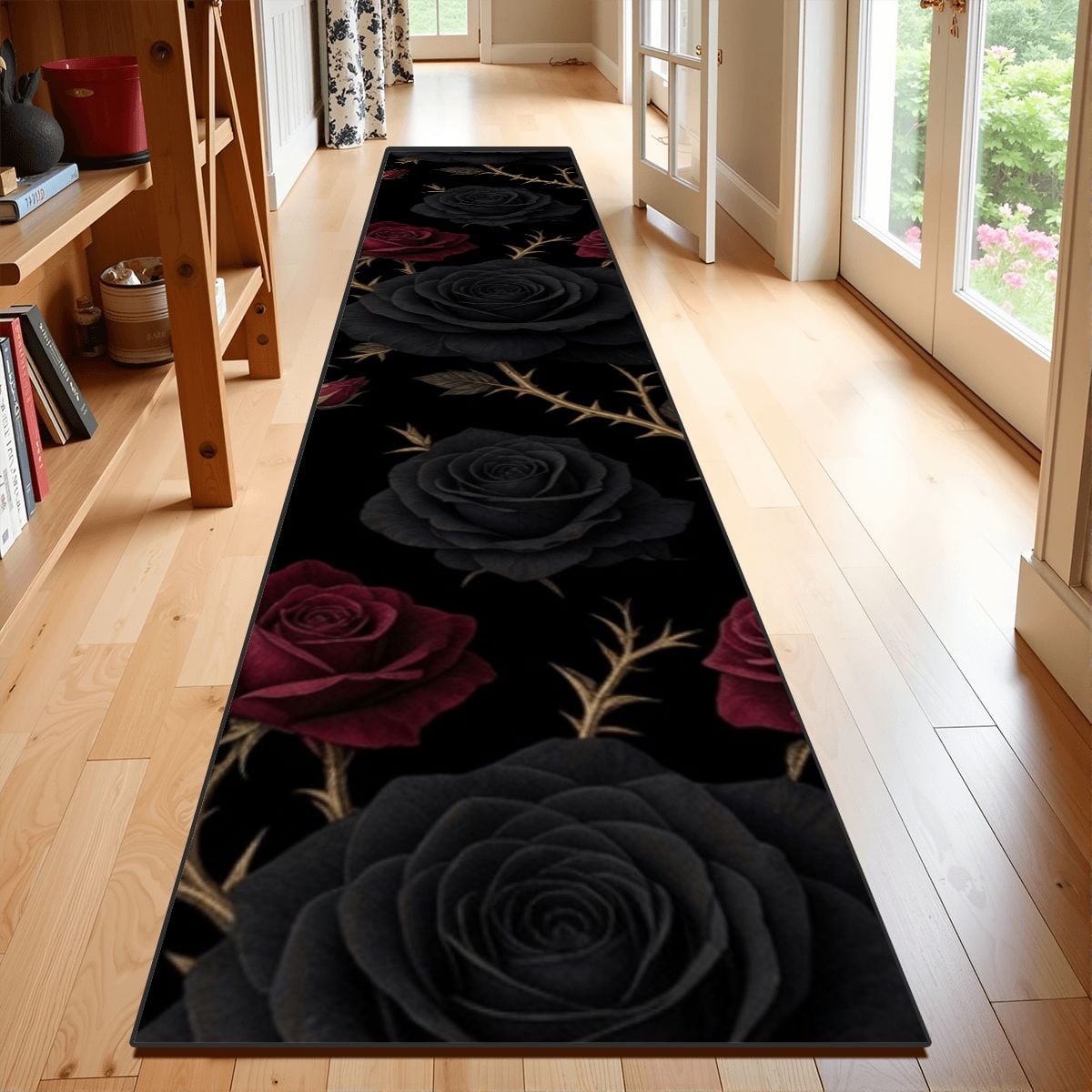 Runner Rug 24"x120" 34noirrosev2aop